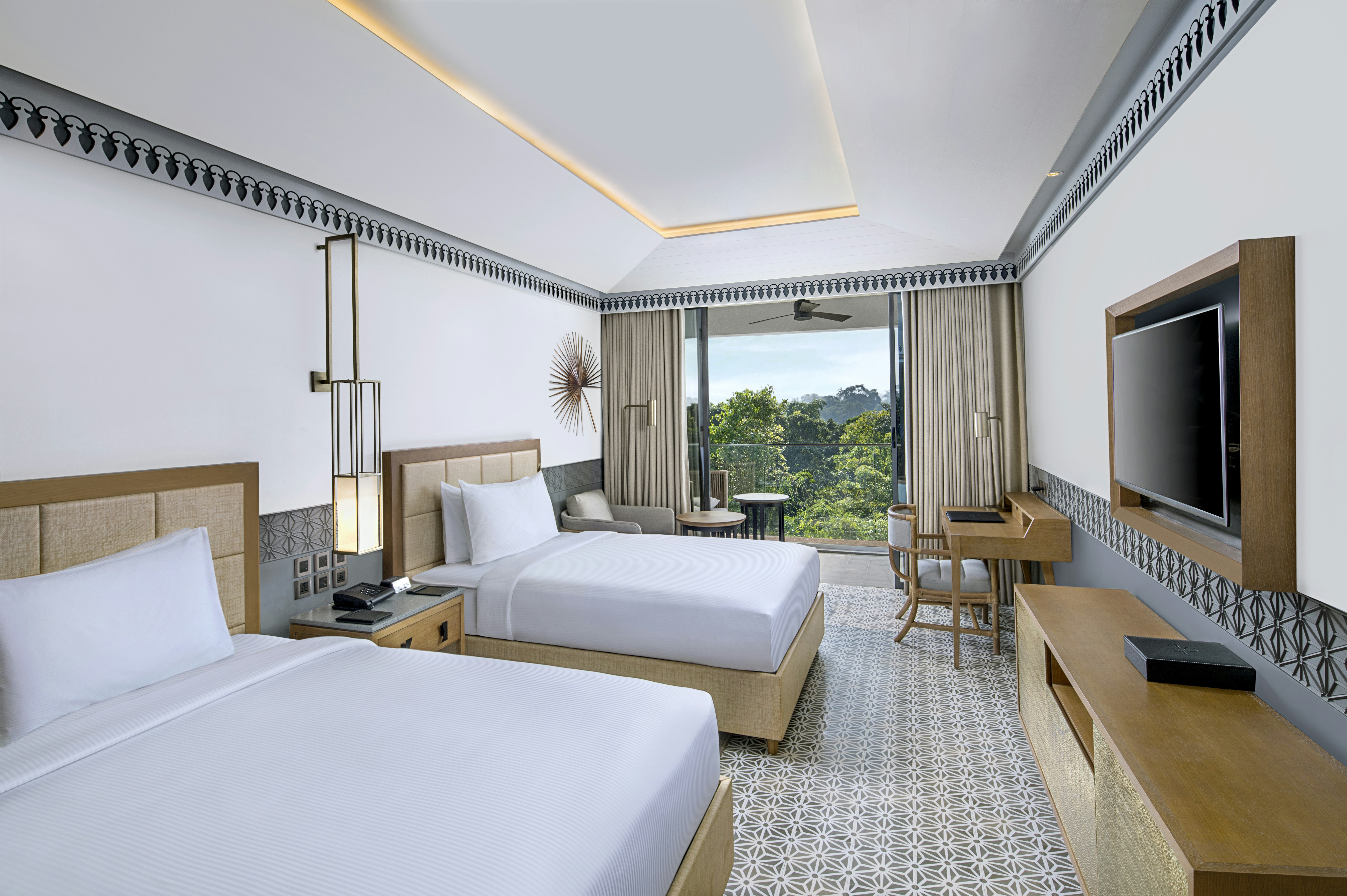 غرفة ديلوكس بسريرين منفصلين بإطلالة على الحديقة، Doubletree By Hilton Goa Panaji 2/5