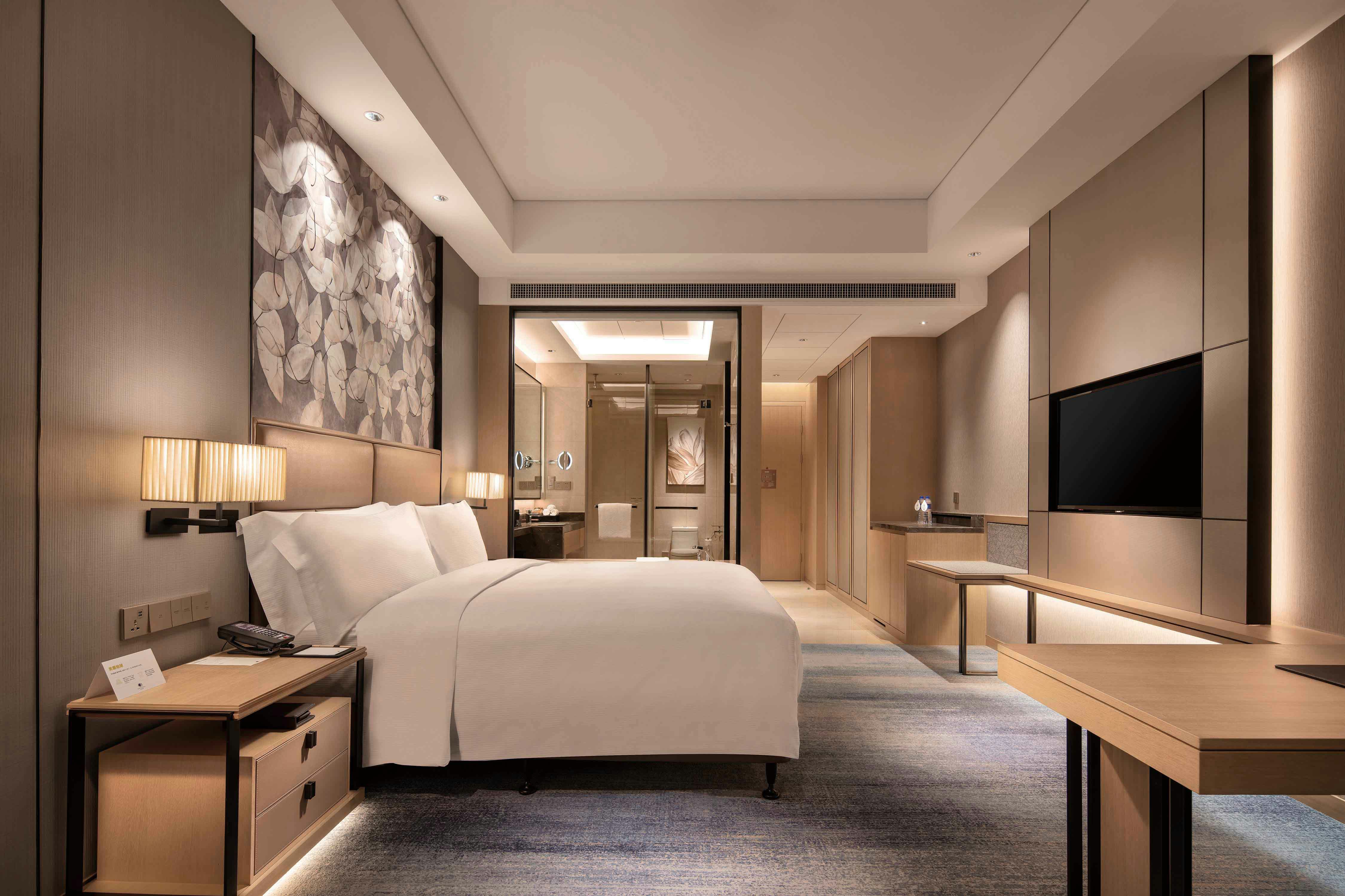 غرفة ديلوكس بسرير كينج، Doubletree By Hilton Yangzhou 2/3