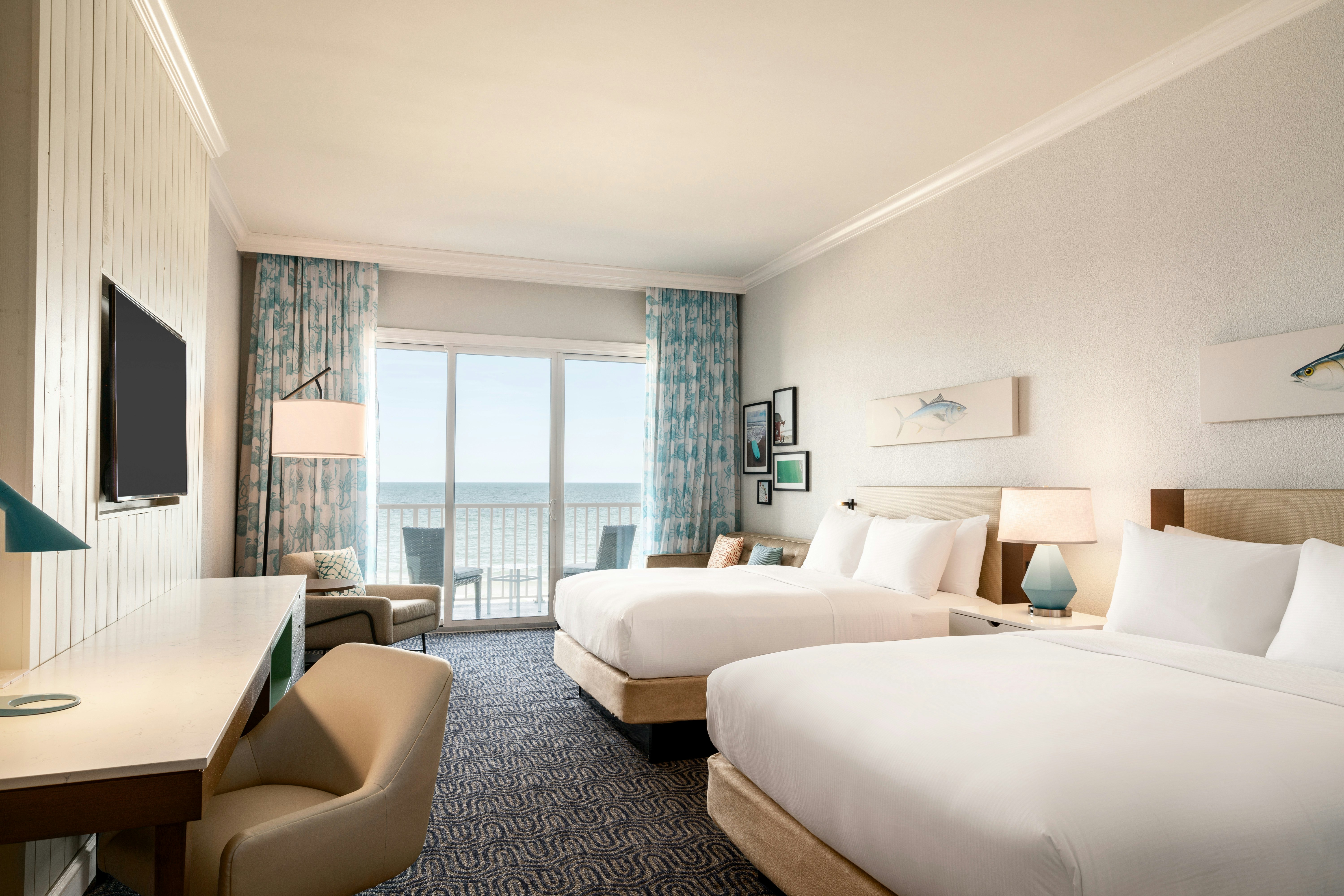 Room, 2 Queen Beds, Ocean Front, Balcony
