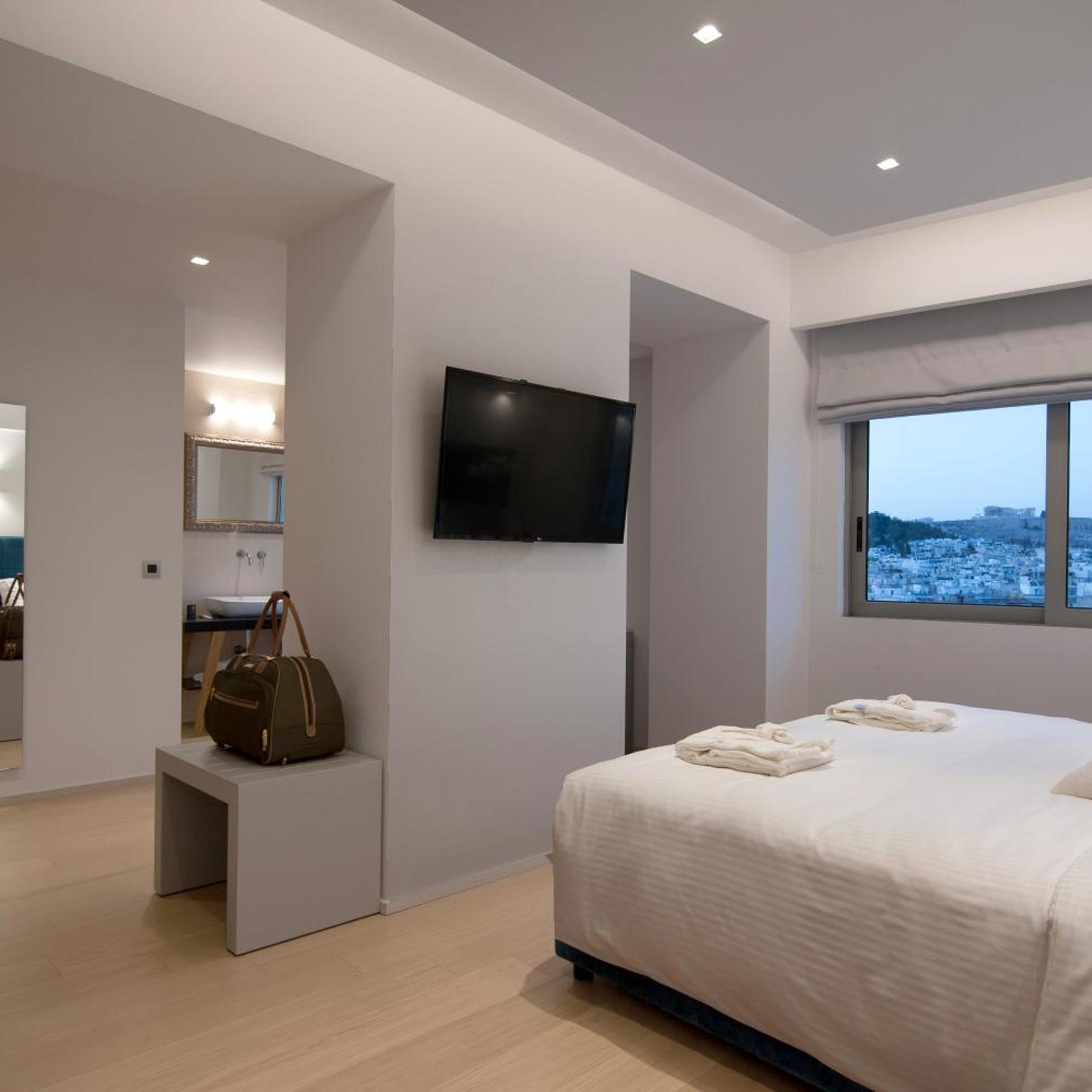 Junior Suite, King Bed, Acropolis View