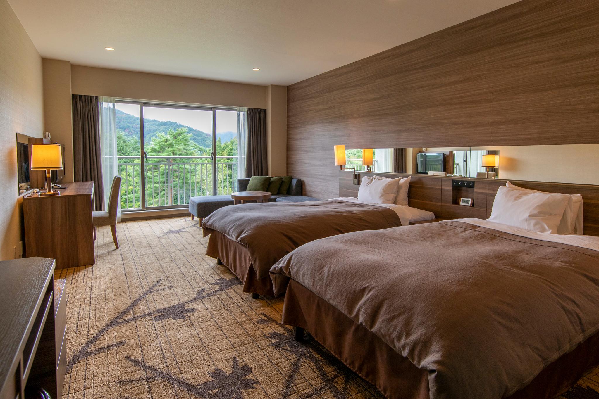 Semi Room, Moderate, 2 Semi Double Beds, Mountain View
