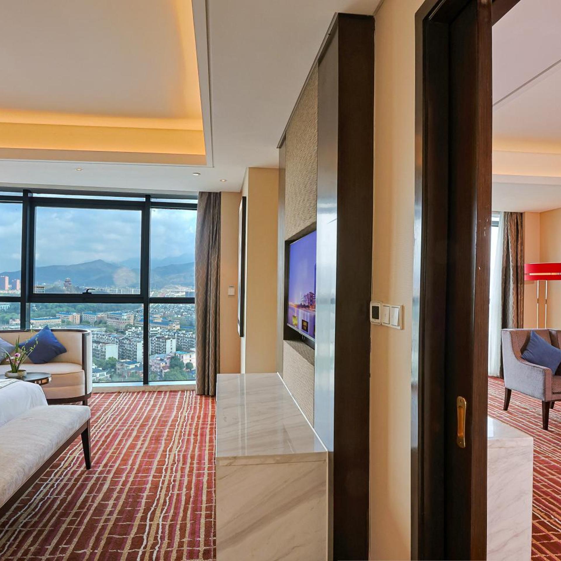جناح تنفيذي بسرير كينج، Yiwu Shangcheng Hotel 5/7
