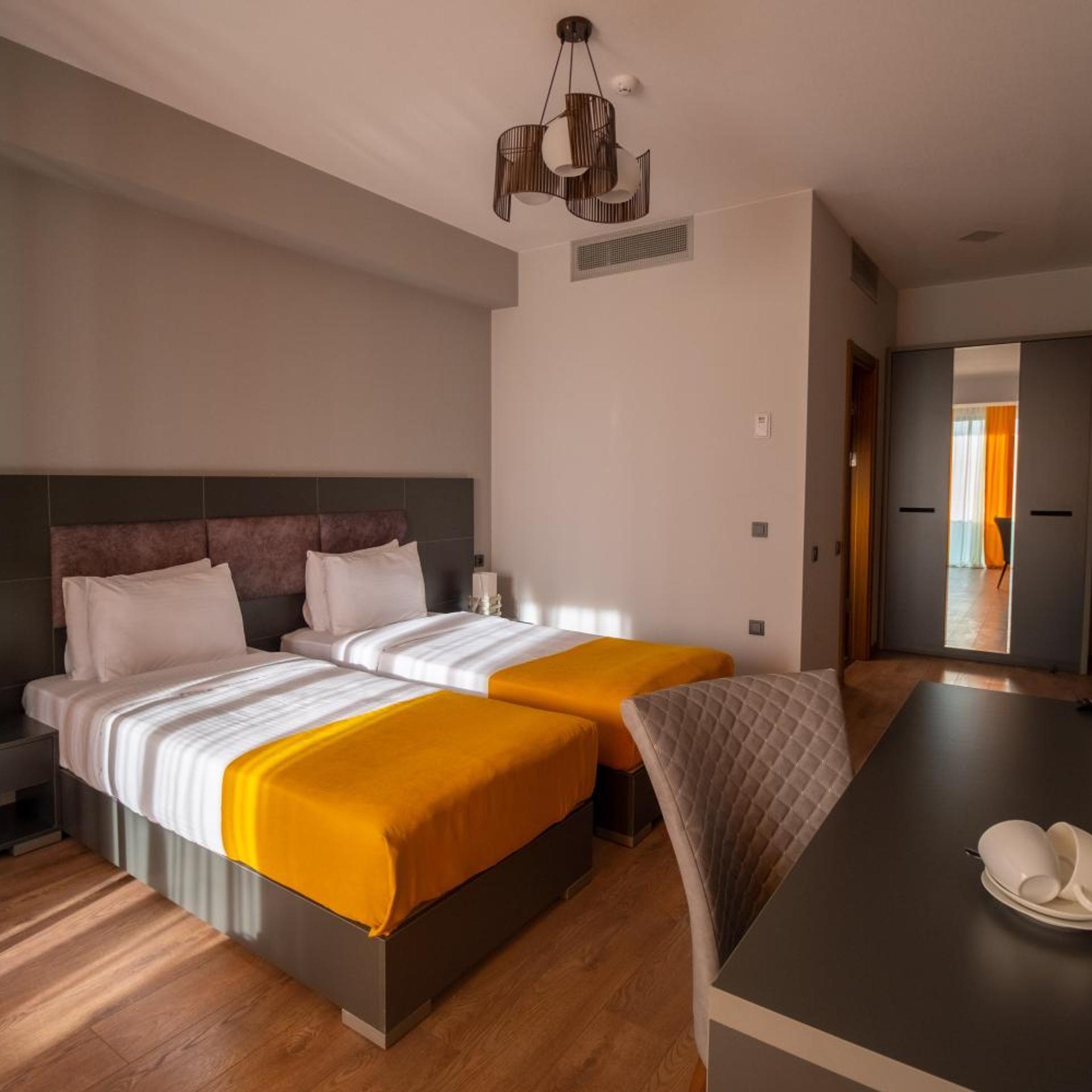 غرفة ديلوكس بسرير مزدوج أو سريرين منفصلين بشرفة، Jazz Hotel 5/8