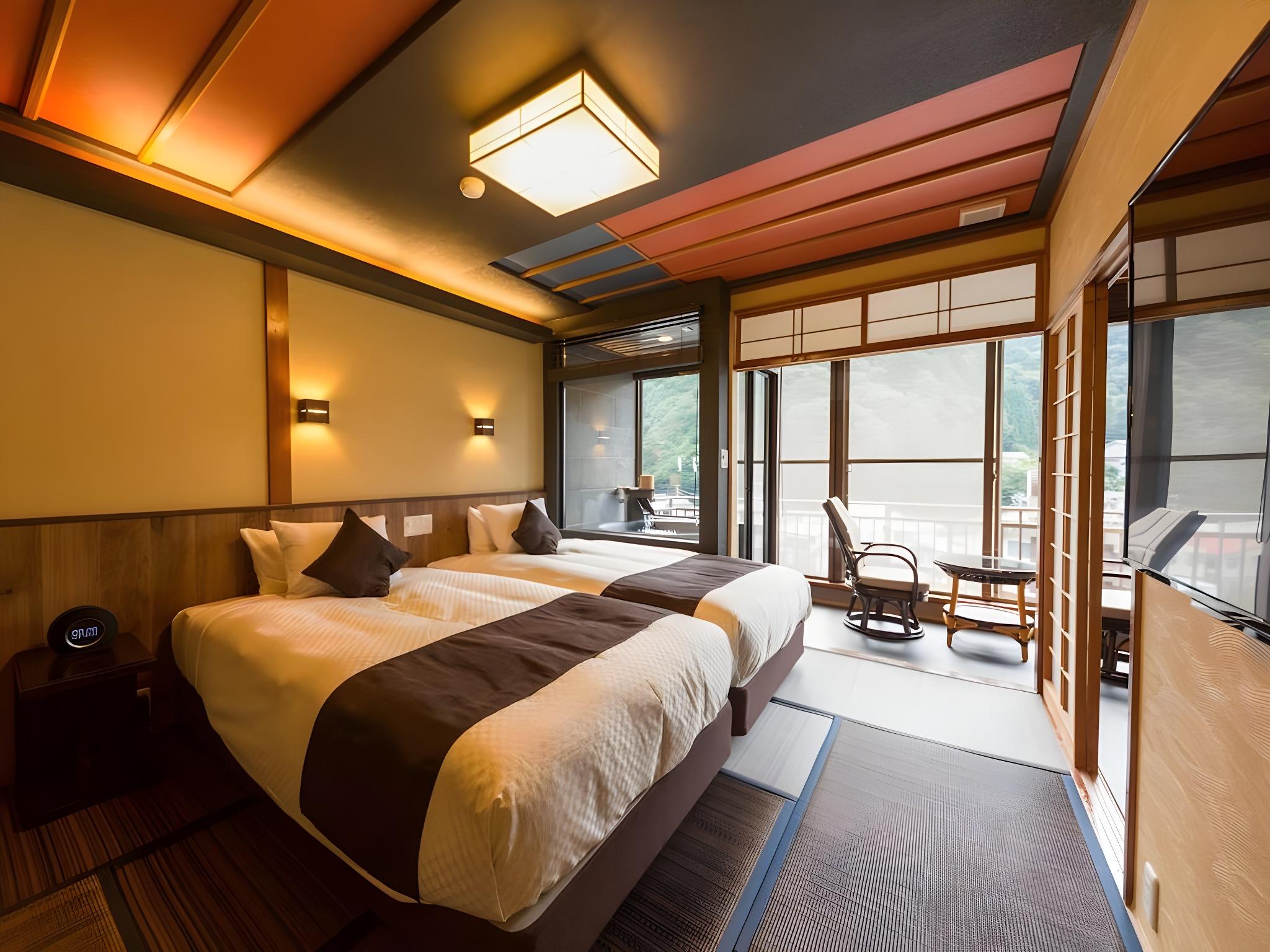 Japanese, Modern, 2 Double Beds, Outdoor Bath, Terrace