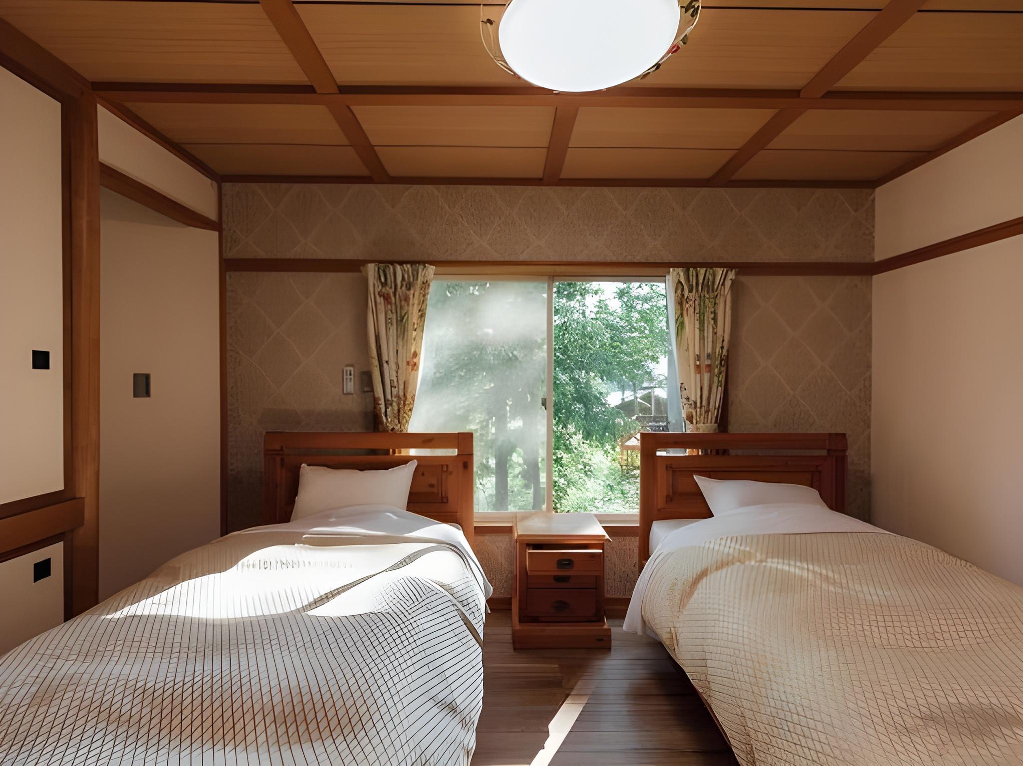 Deluxe, Cottage, Twin Beds, Outdoor Bath