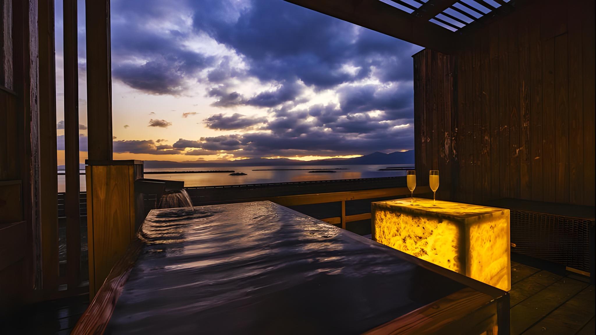 Japanese, Outdoor Bath, Tatami