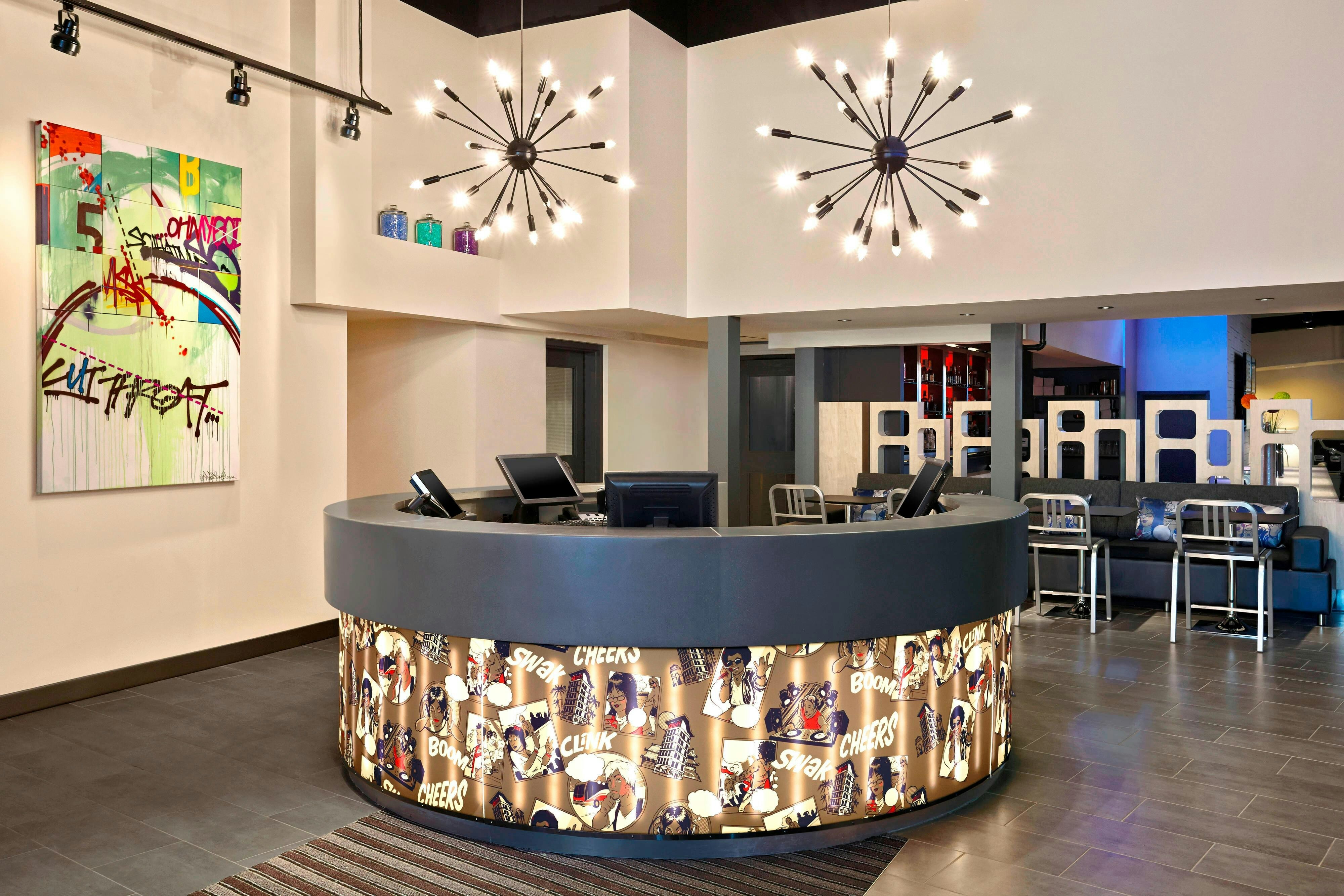 Lobby at Aloft Calgary University, CALGARY