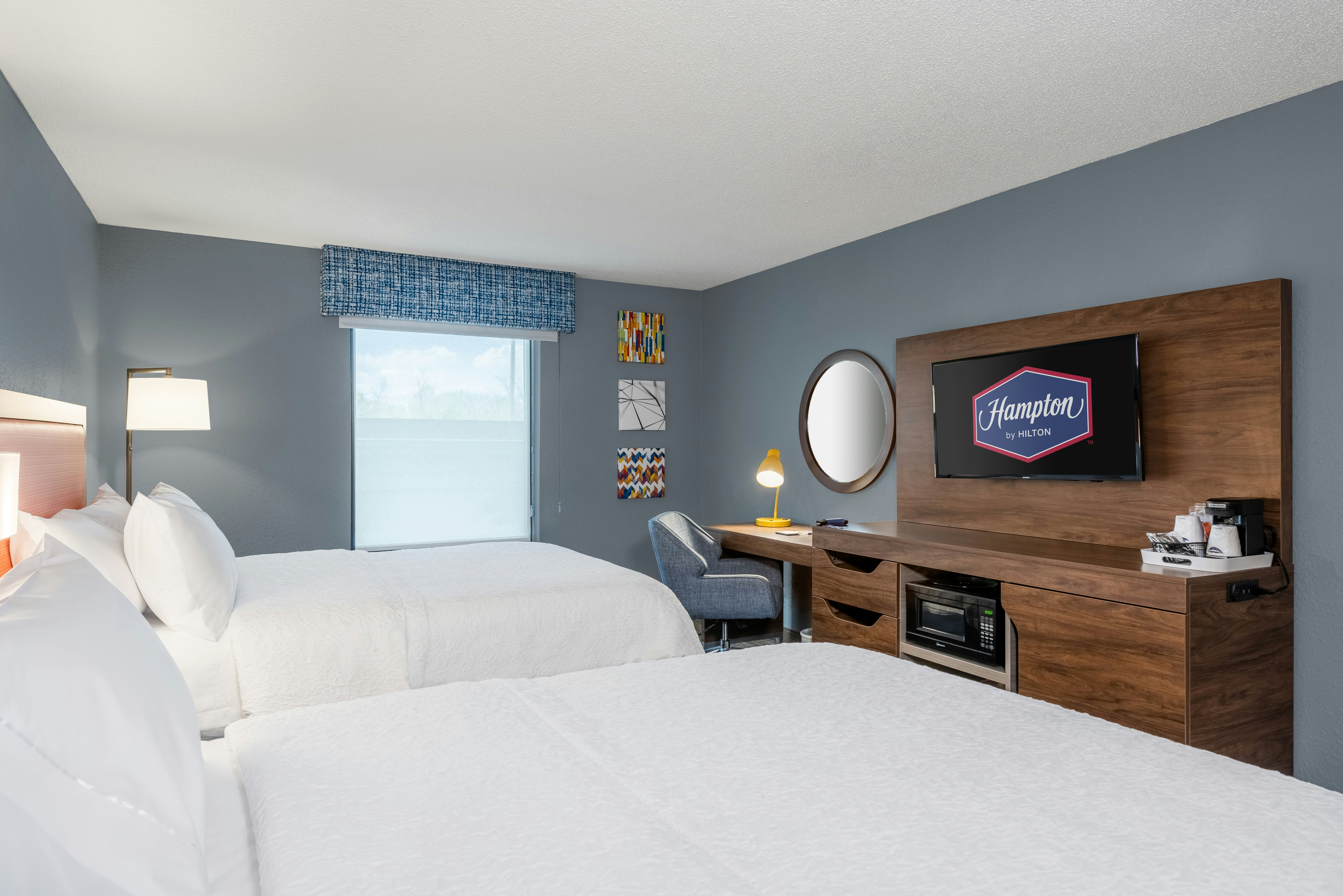 غرفة بسريرين كوين، Hampton Inn & Suites Hopkinsville 2/3