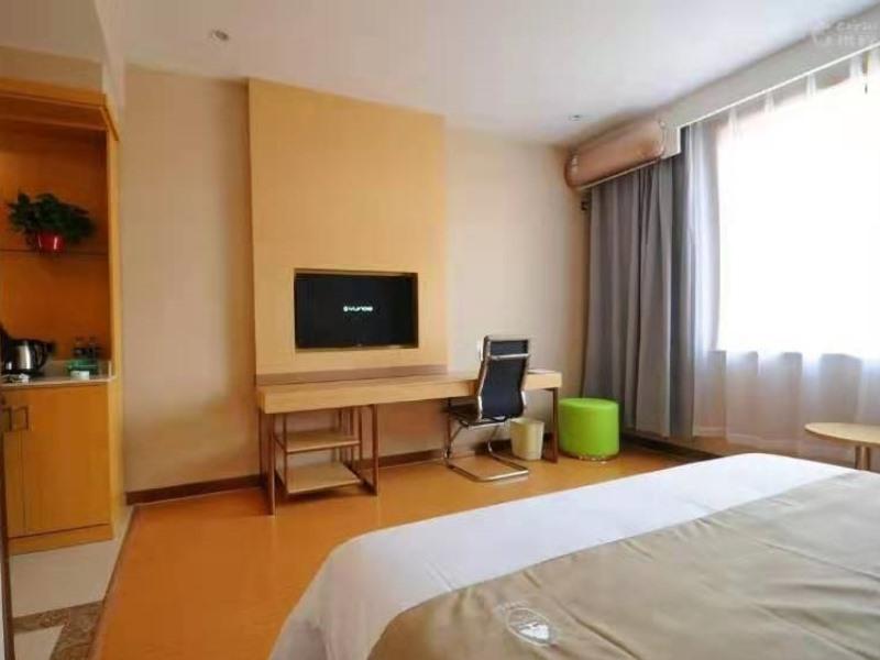 غرفة بزنس بسرير كينج، Greentree Inn Langfang Bazhou City Tangerli Town Shengfang High Speed Railway Station Business Hotel 2/3