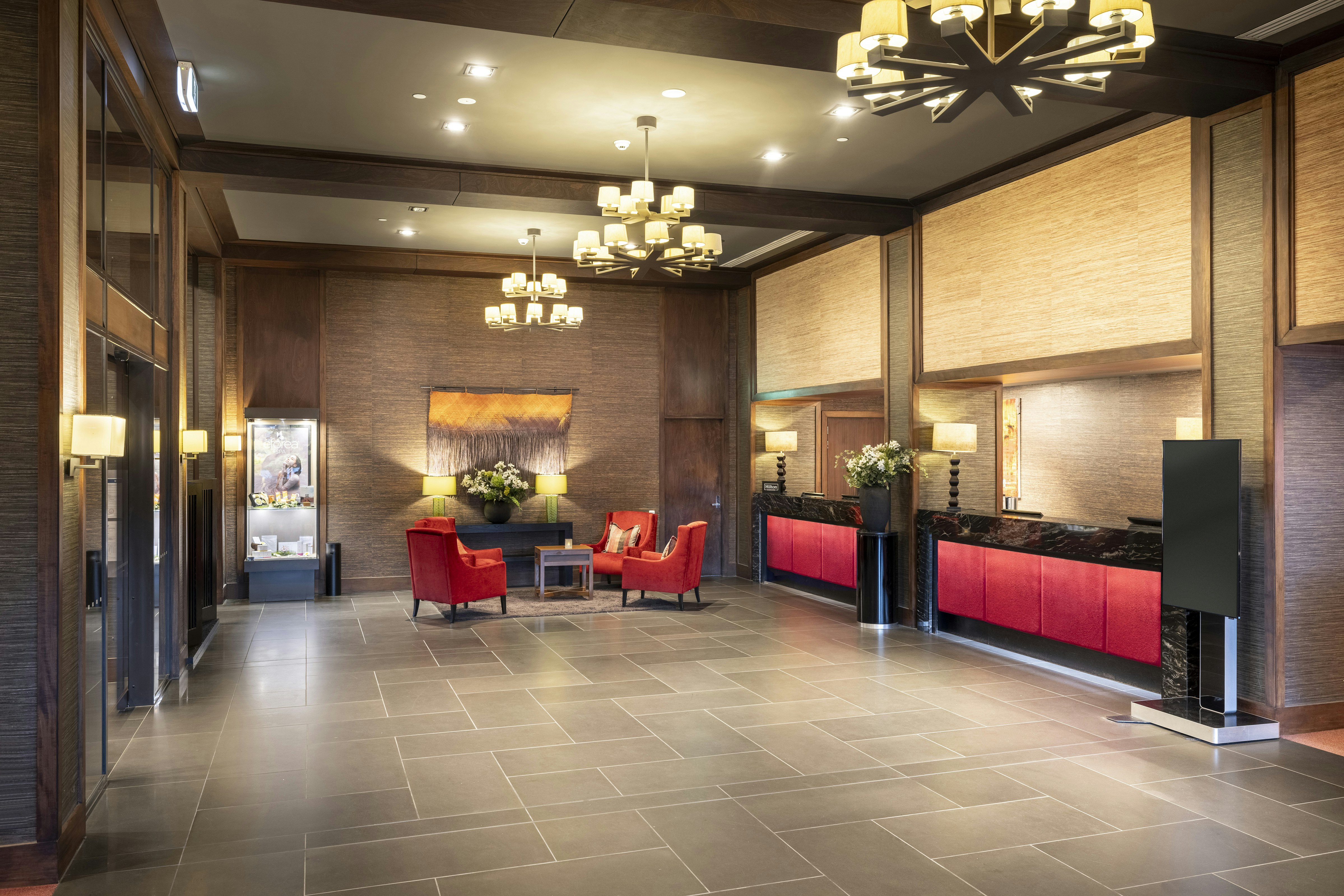 Lobby at Hilton Queenstown Resort and Spa, Kawarau Falls