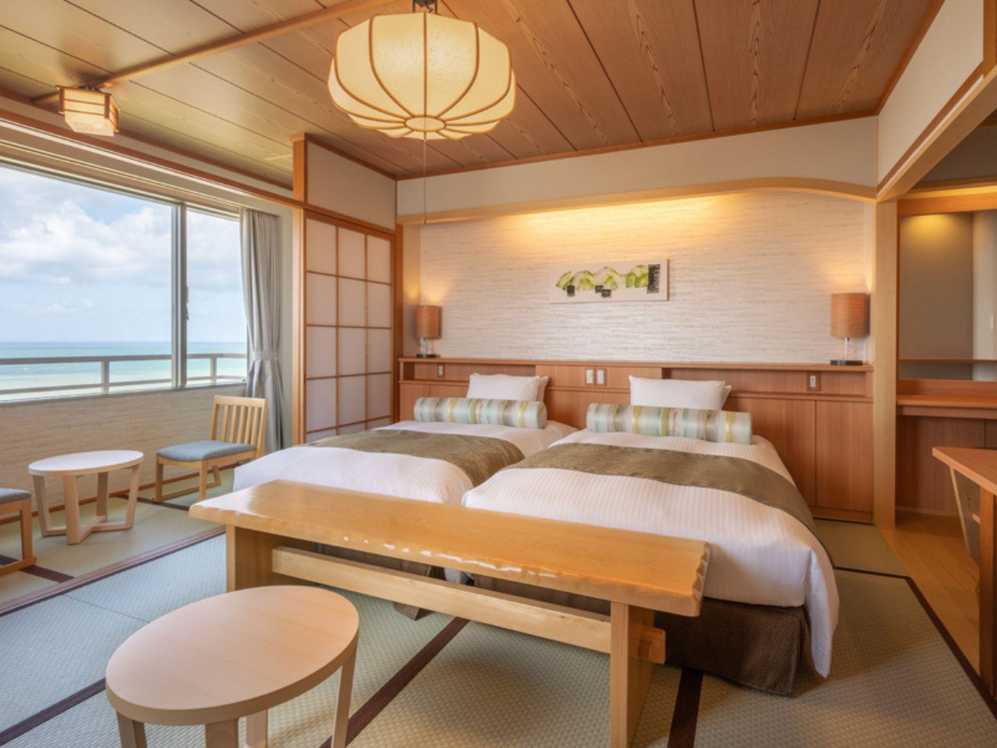 Japanese, Premium, Twin Beds, Sea Side