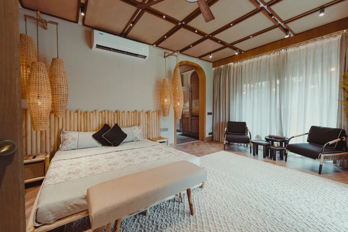 Room at ELIVAAS Prive Ananta Bliss Talam 2 BHK Villa & Tent with Pool, Garden & Gazebo, Gauribidanur