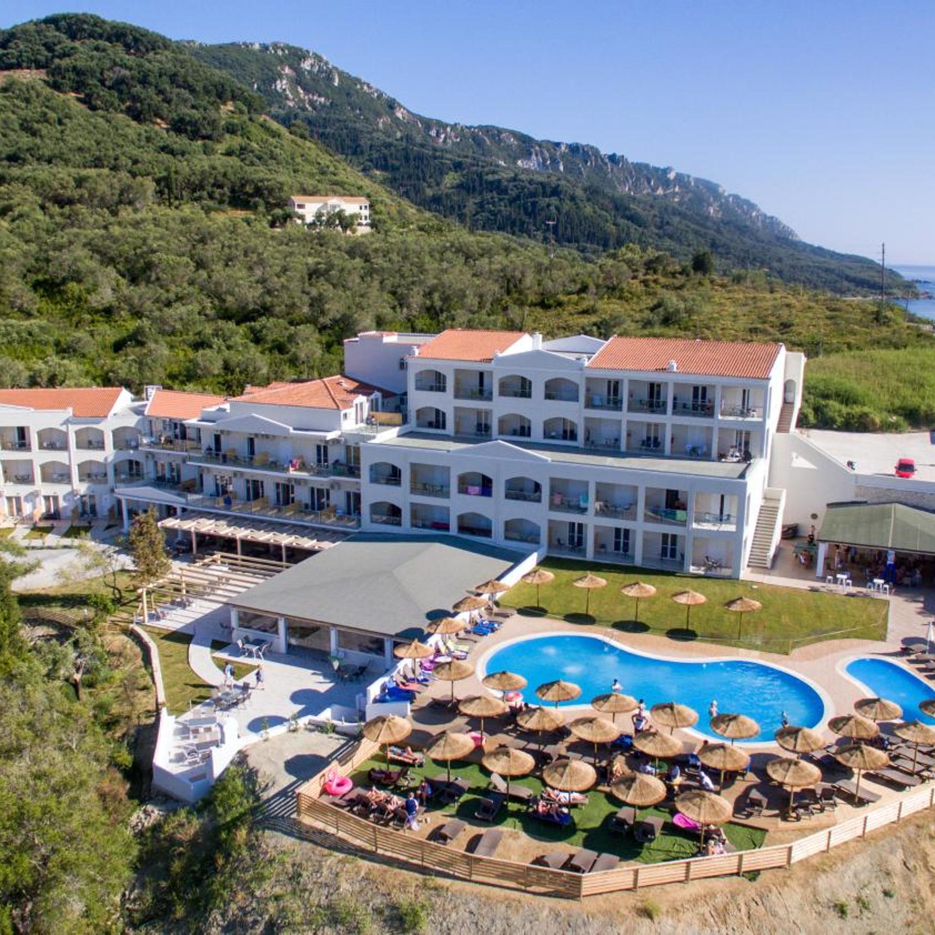 Saint George Palace in Agios Georgios Pagon
