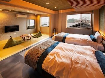 Open Plan, Suite, Twin Beds, Outdoor Bath