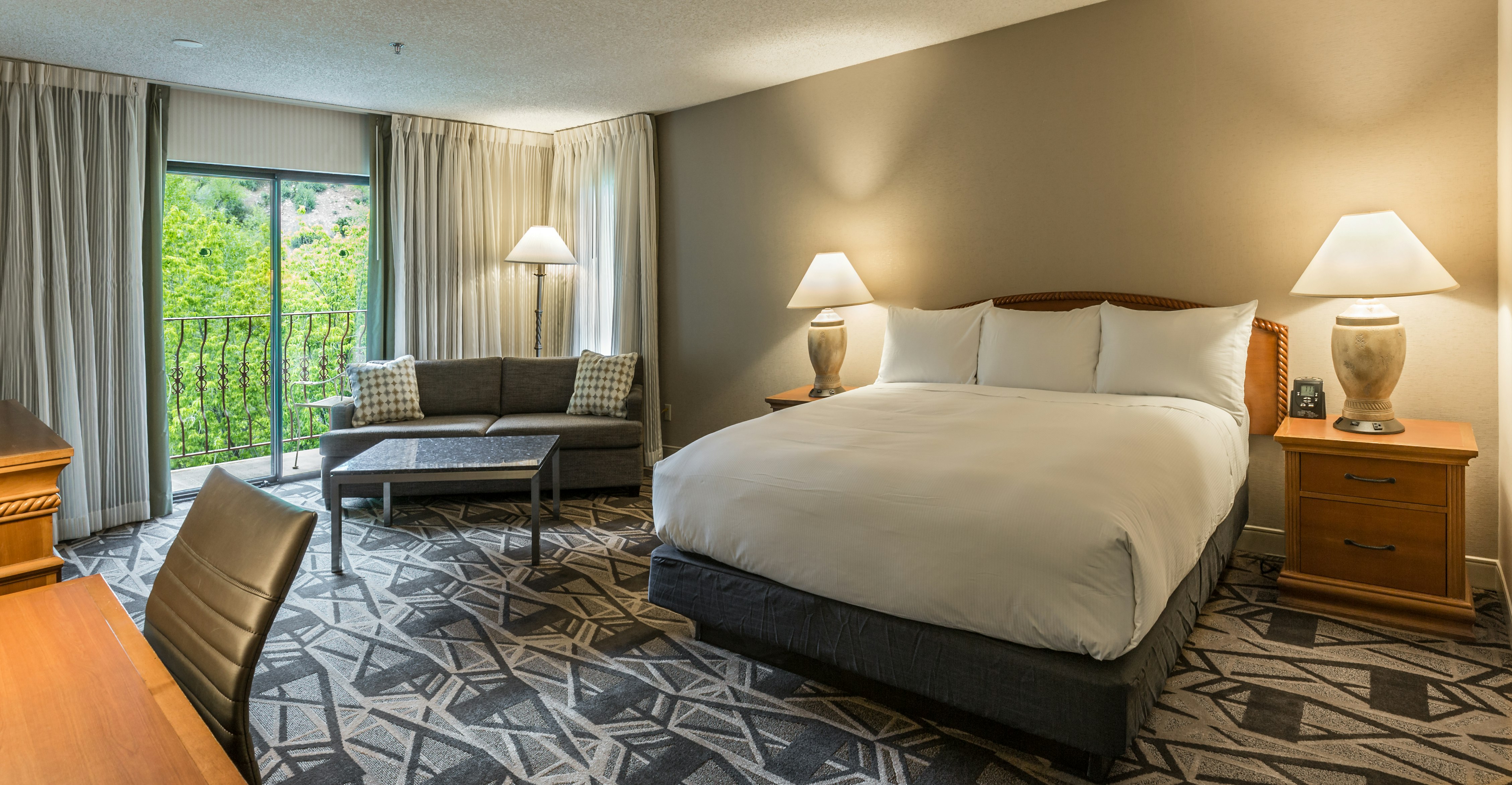 Room, King Bed, River View, Sofa, Balcony