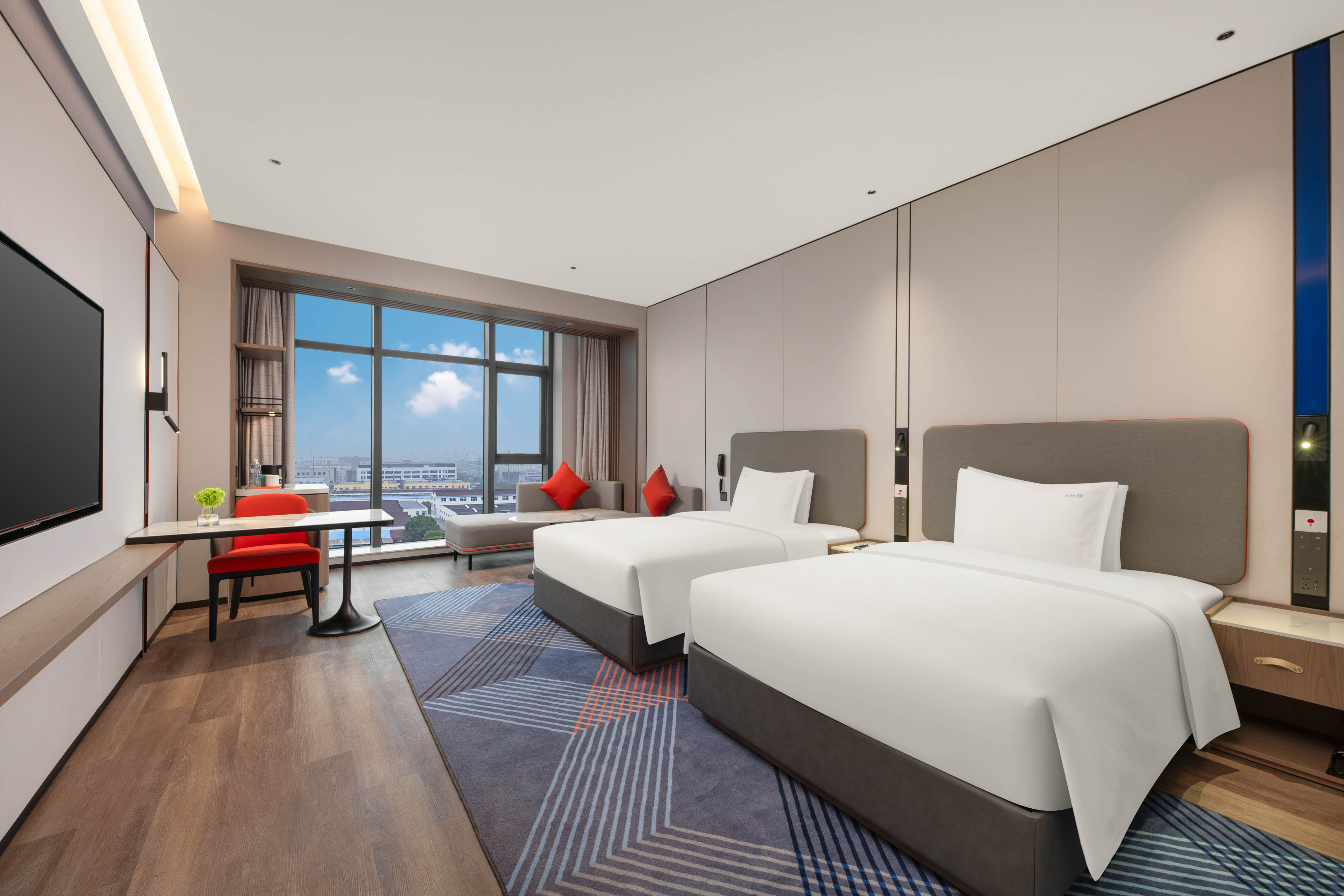 غرفة بسريرين مزدوجين لذوي الإعاقة، Holiday Inn Express Wuxi Xishan 2/3