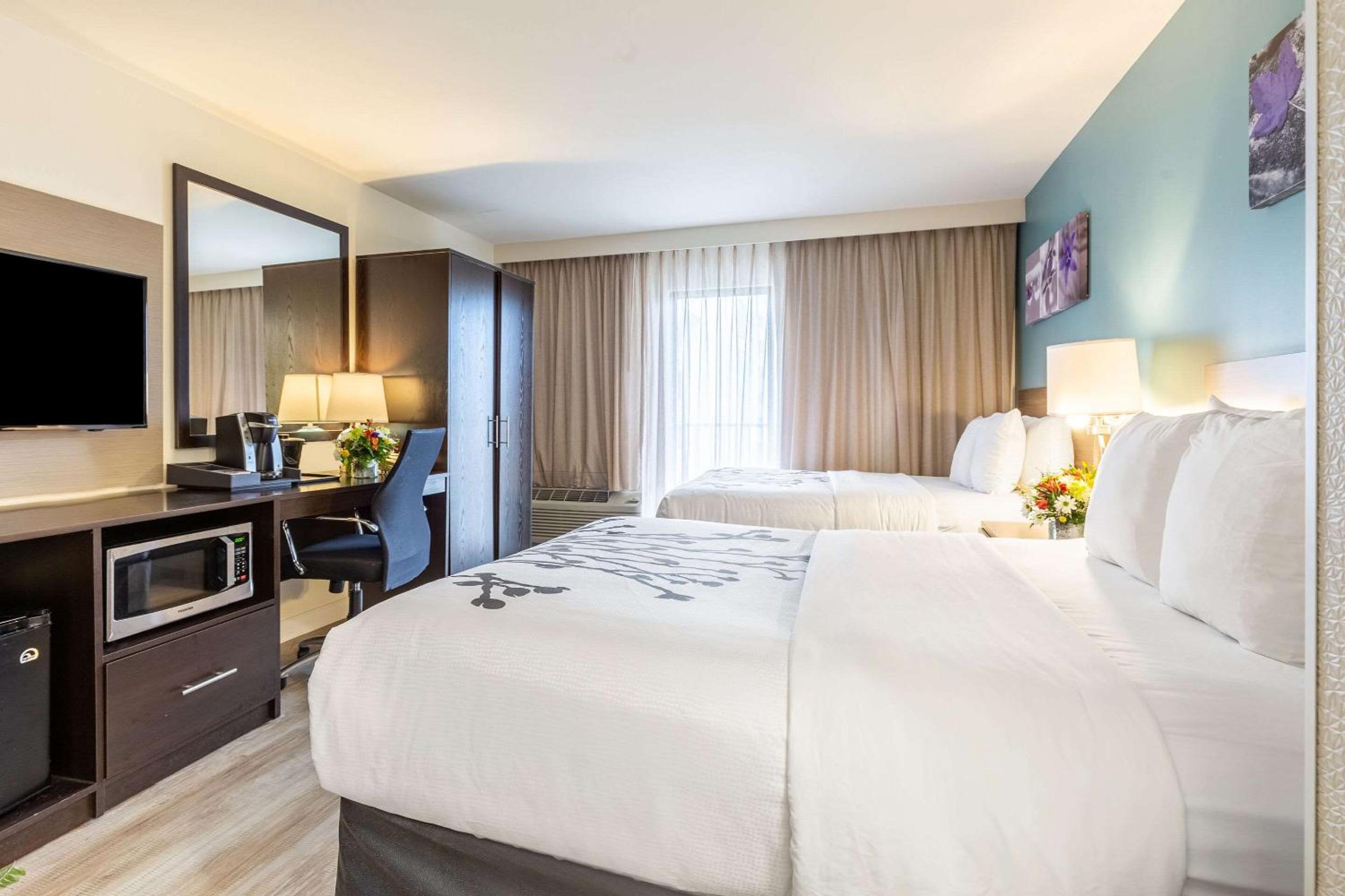 Standard, 2 Double Beds, Boulevard View
