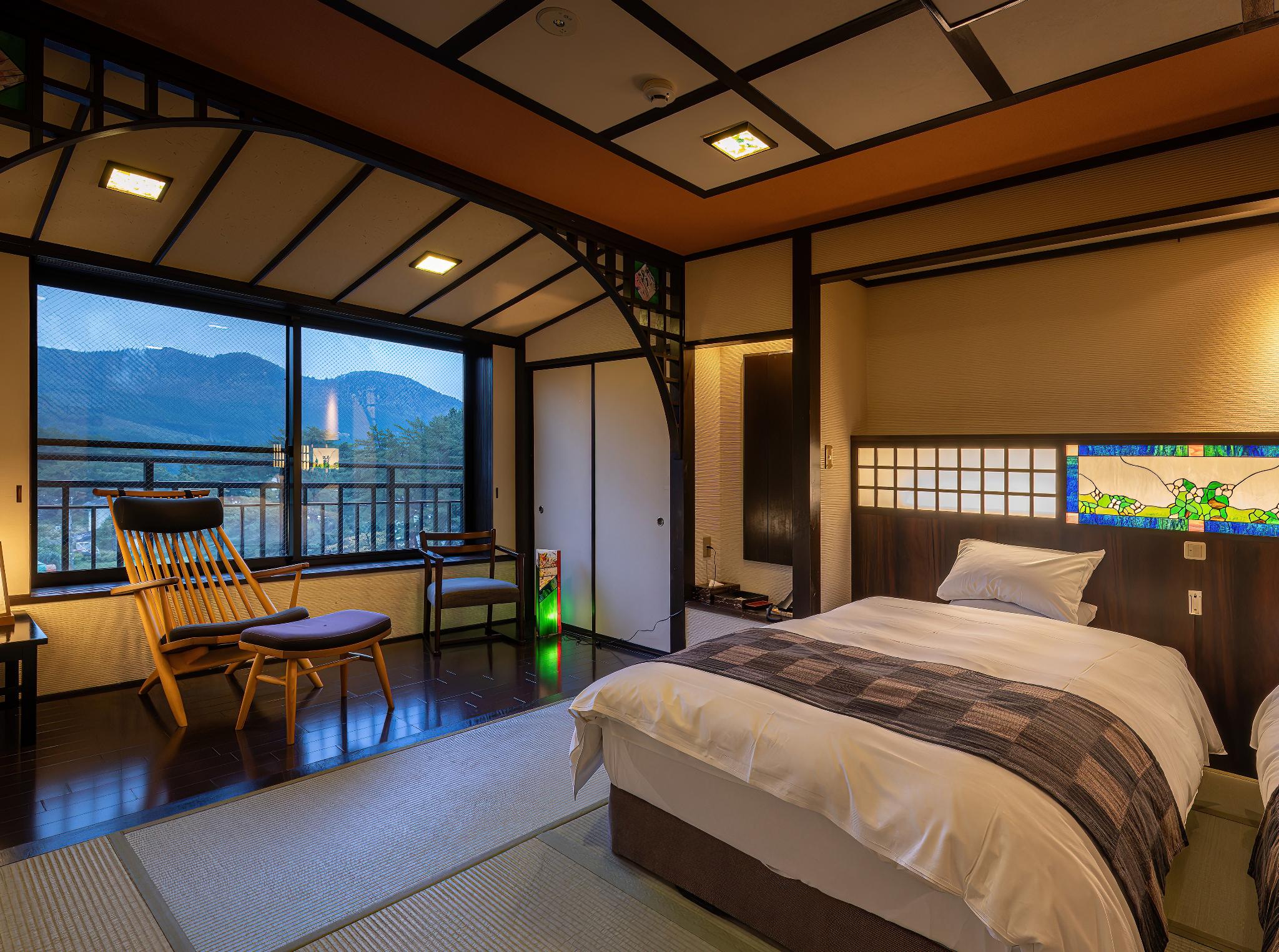 Japanese, Modern, Twin Beds
