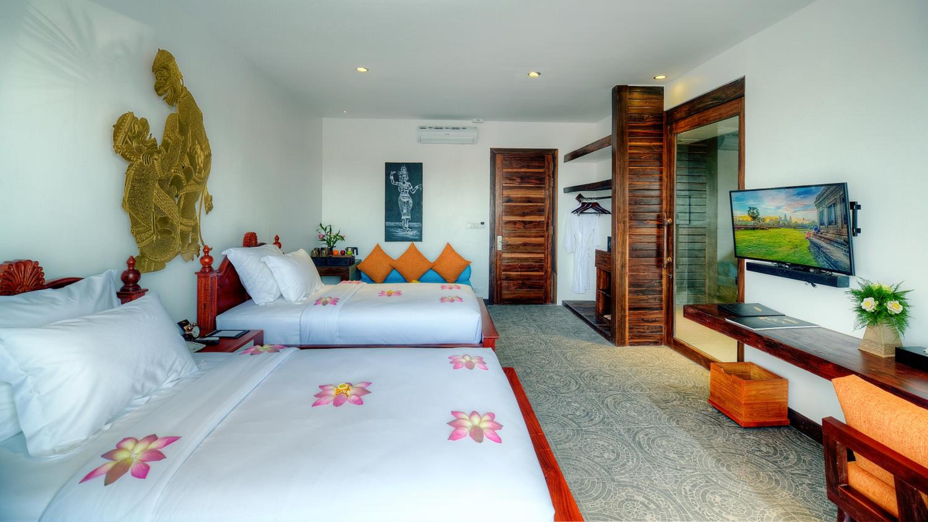 Spa, Premier, Suite, Twin Beds, Pool View