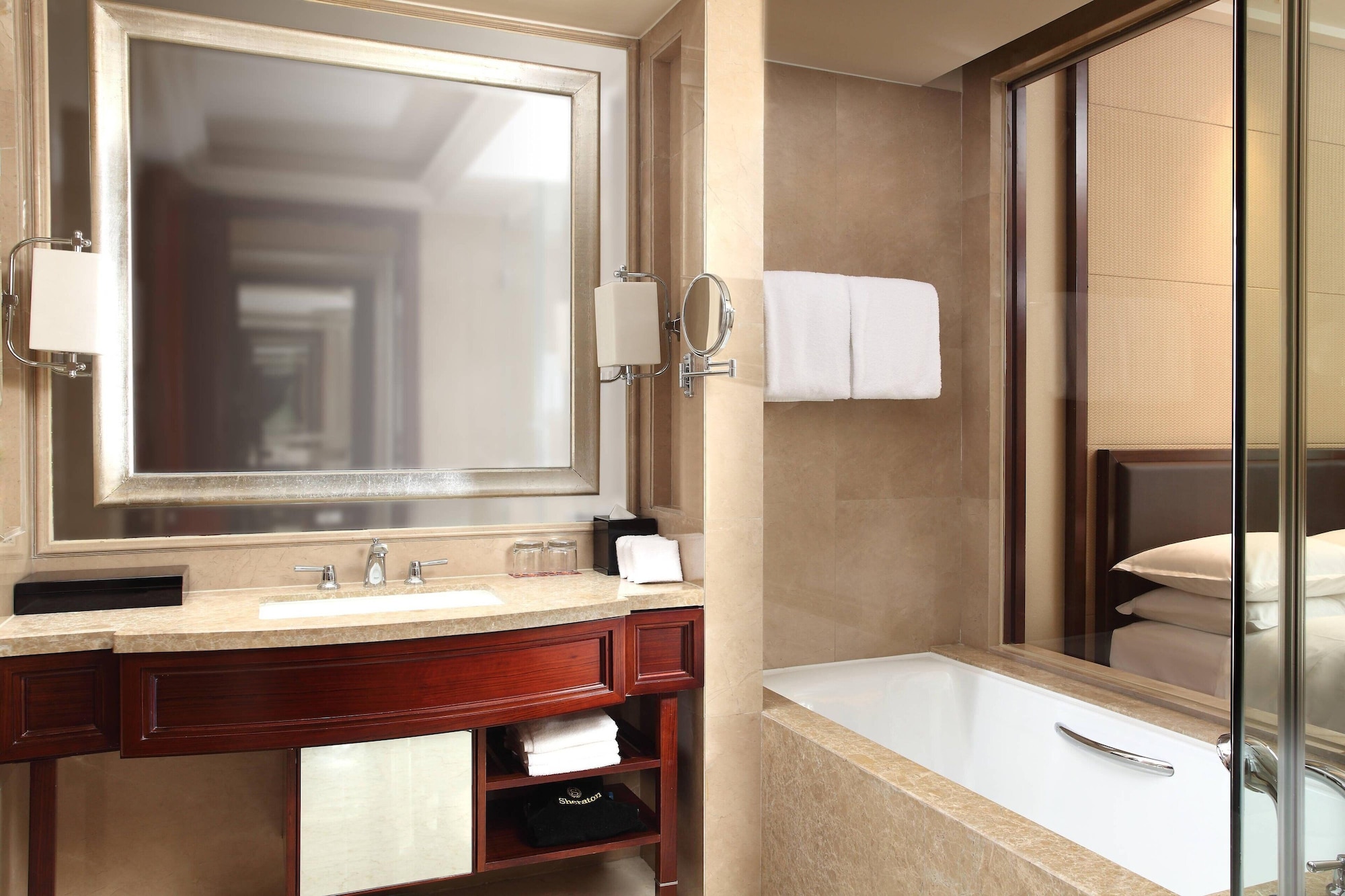 غرفة ديلوكس بسريرين منفصلين، Sheraton Jiangyin Hotel 6/6