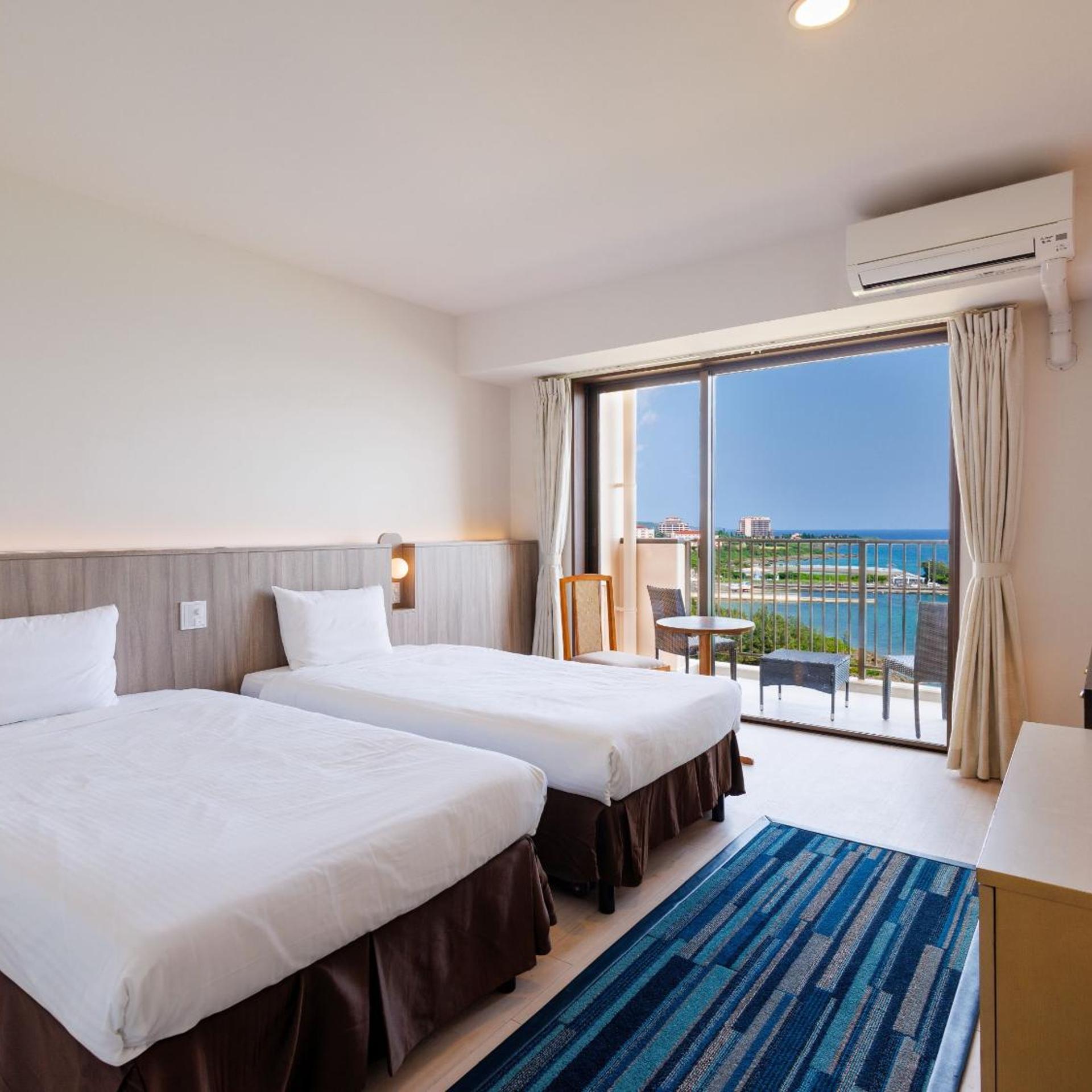 Tower, Standard, Twin Beds, Sea View, Terrace, High Floor