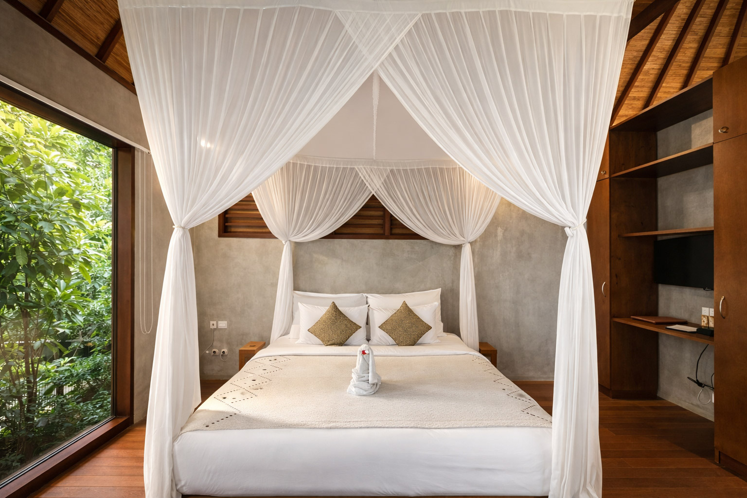 غرفة تنفيذية بسرير مزدوج، Zin Berawa Villas & Bungalows 2/10