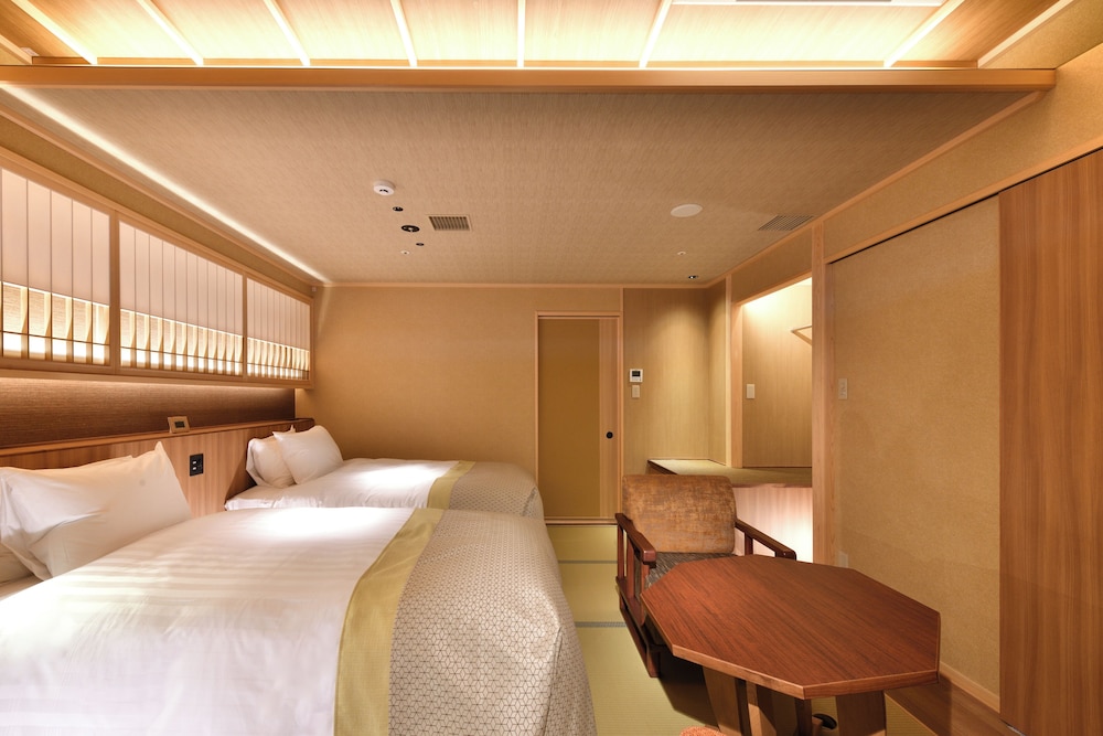 Japanese, Twin Beds, Outdoor Bath
