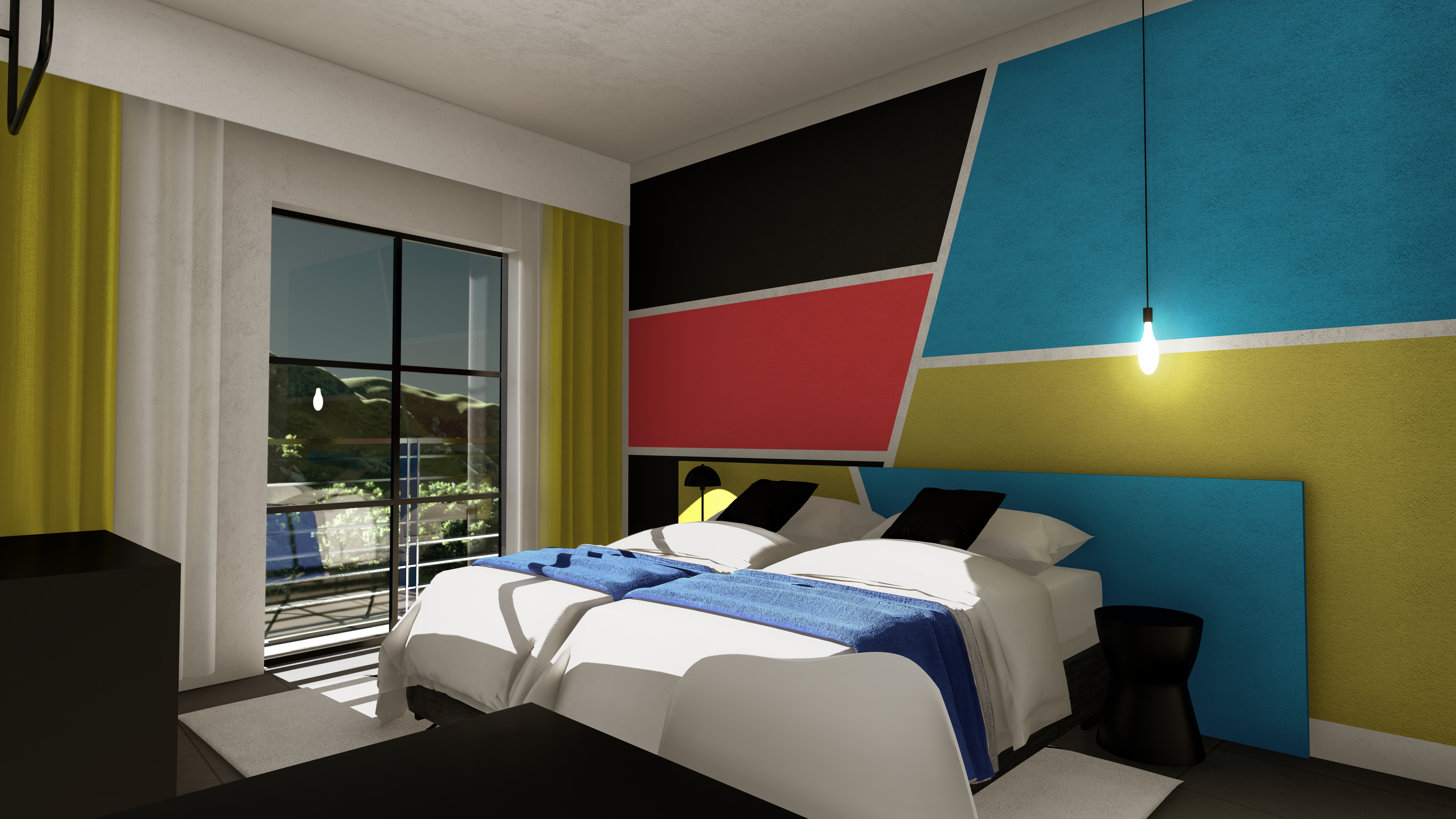 Inner, Twin Beds