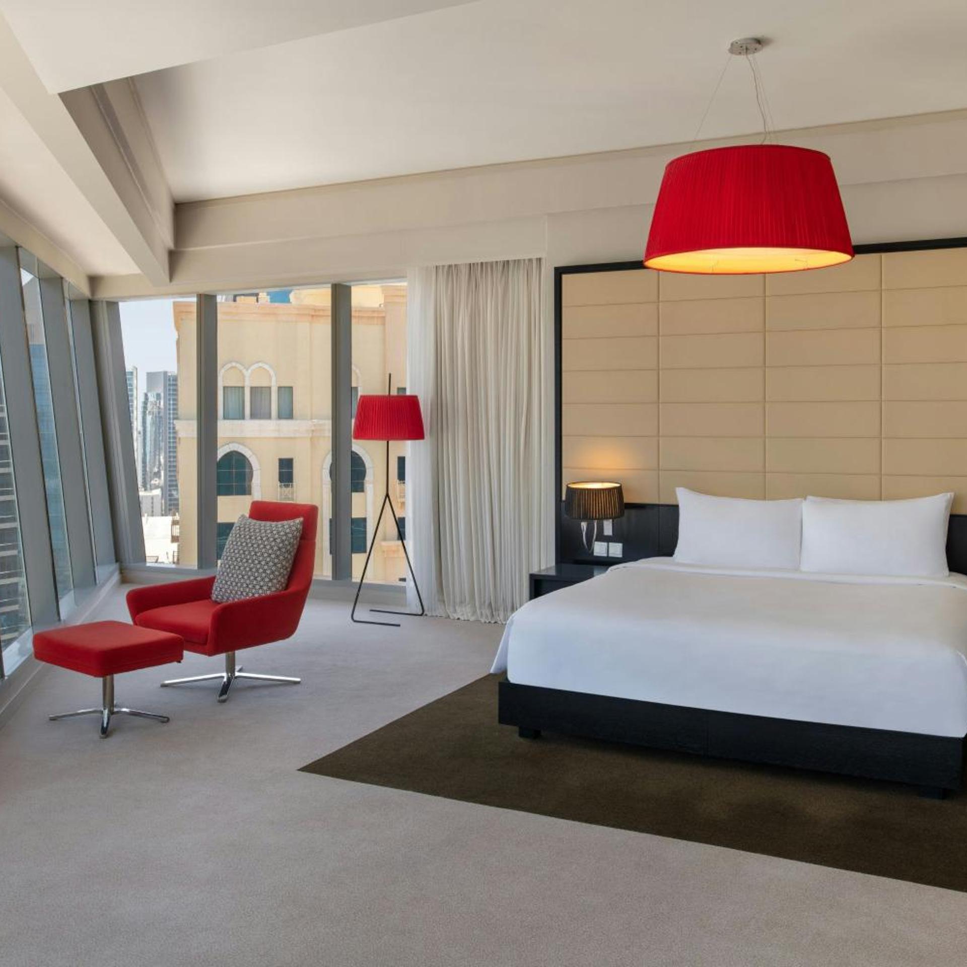 1 Bedroom, Witty, Apartment, King Bed, City View، W Doha 2/7
