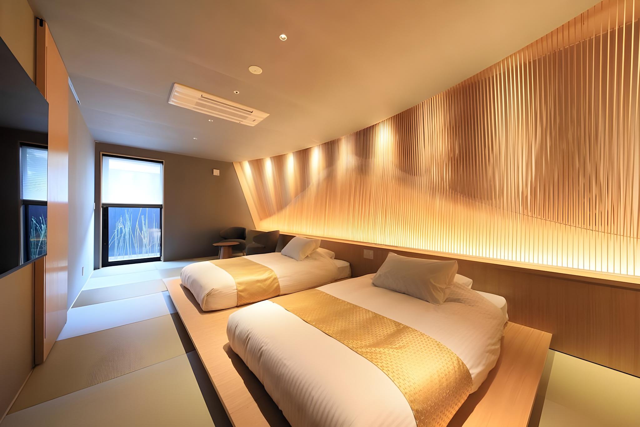 Suite, 2 Double Beds, Outdoor Bath