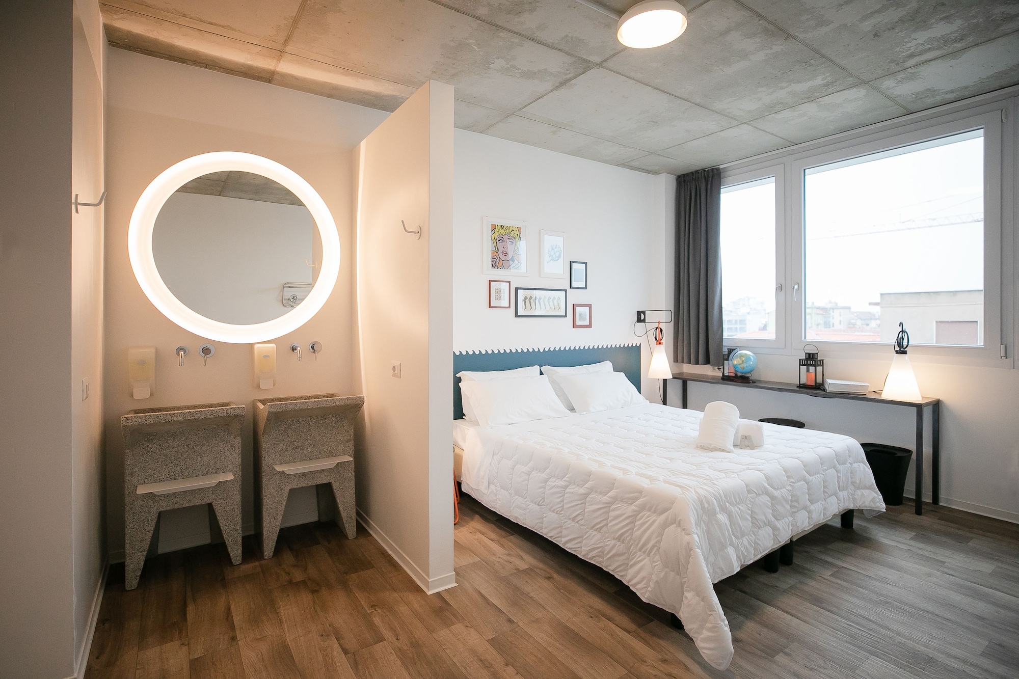 غرفة قياسية بسرير مزدوج، Anda Venice Hostel 3/6
