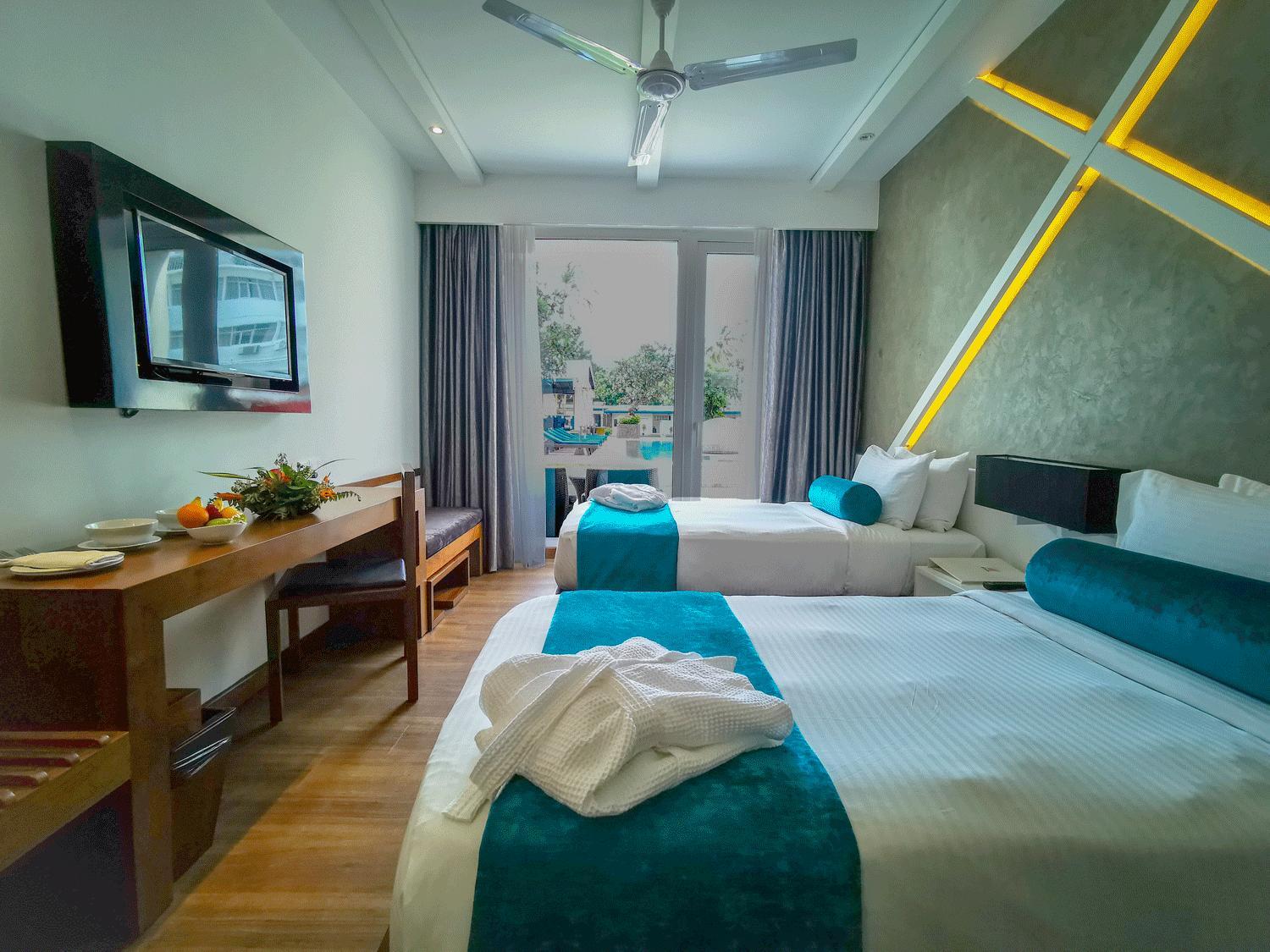 Ocean, Premium, Twin Beds