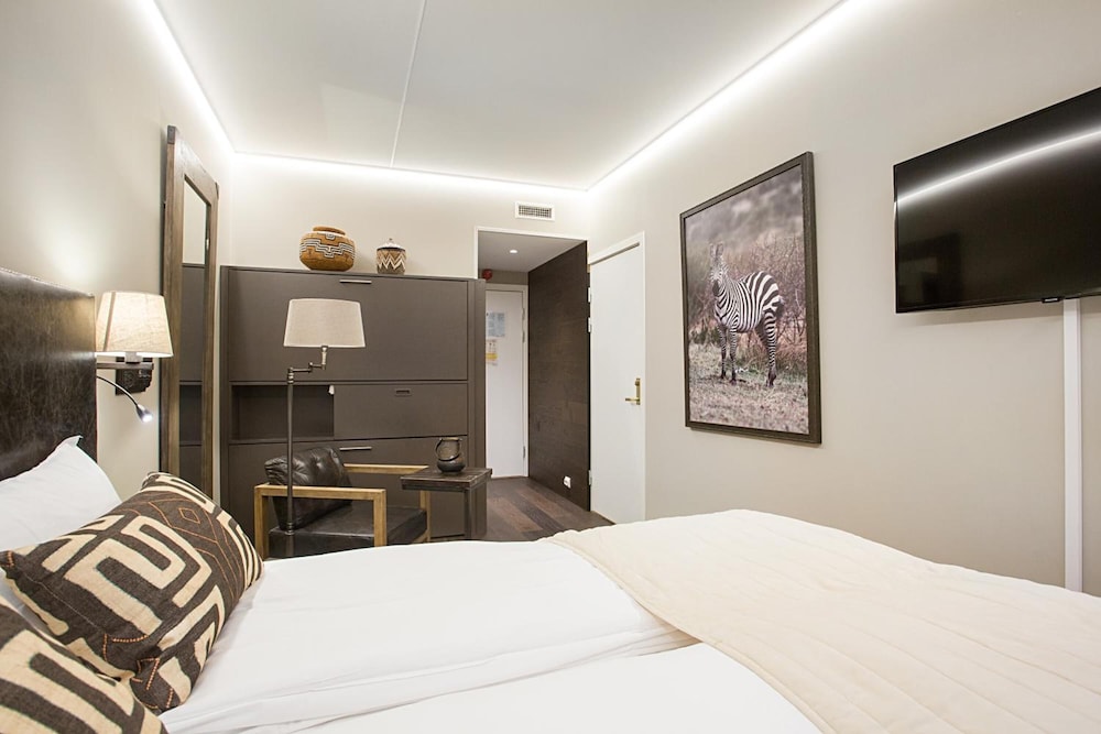 غرفة بسرير كوين وسرير بطابقين وسرير بطابقين، Dyreparken Safarihotell 10/10