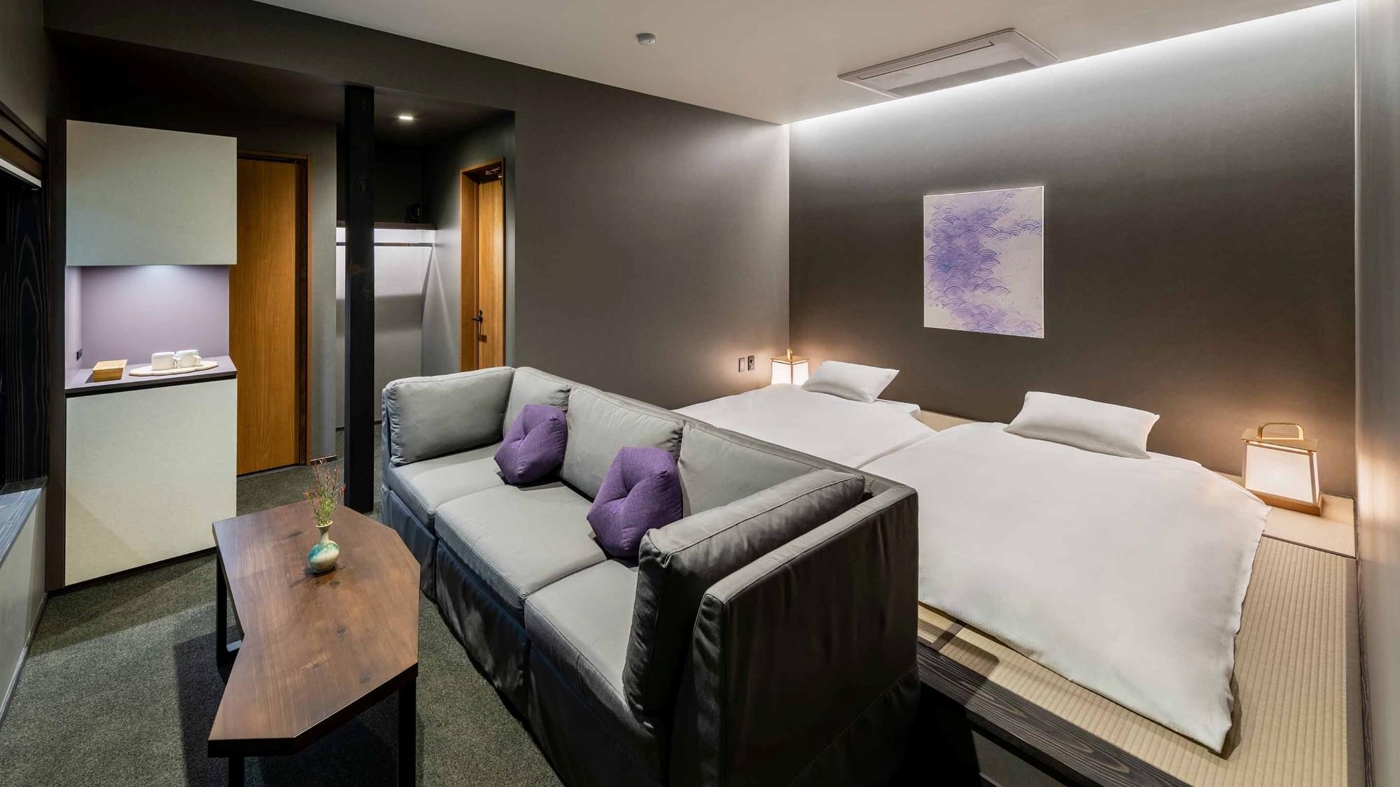 Japanese, Mountain View, Night View, Sofa