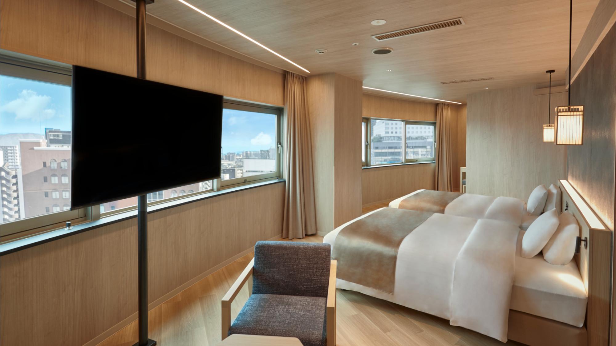 One Suite, Suite, Twin Beds, Luxury Floor