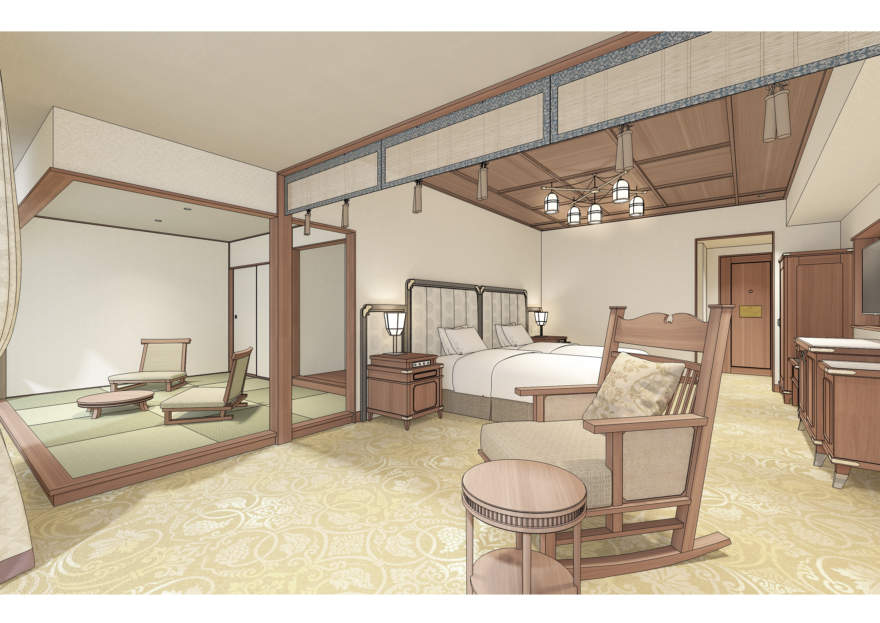 Japanese Western, Premium, Garden View, West Wing