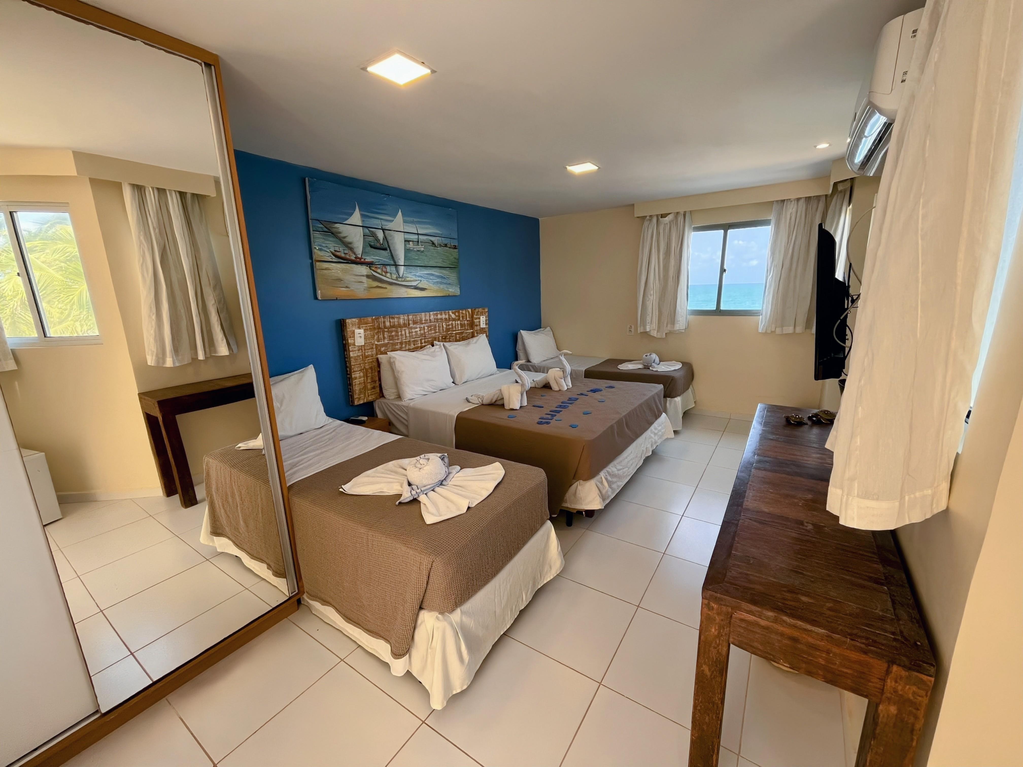 Room, Quadruple, Sea View, Building 1