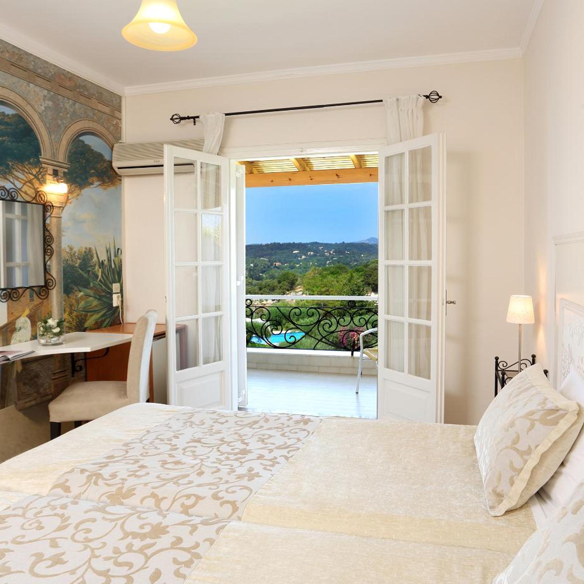 غرفة مفردة بإطلالة على الجبل، Nefeli Hotel Corfu 3/4