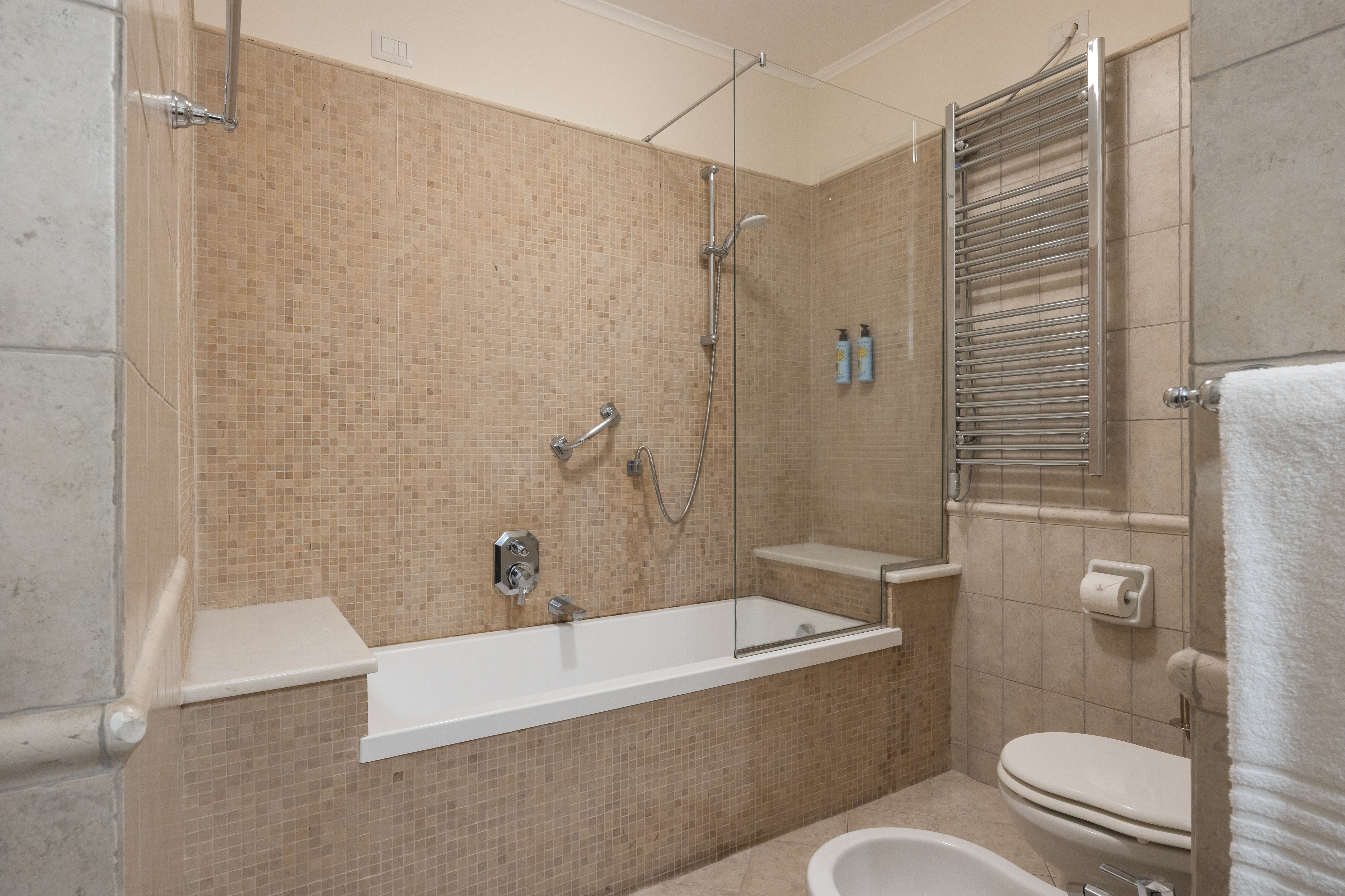 غرفة سوبيريور بسرير مزدوج بإطلالة، Forum Hotel Rome 7/7