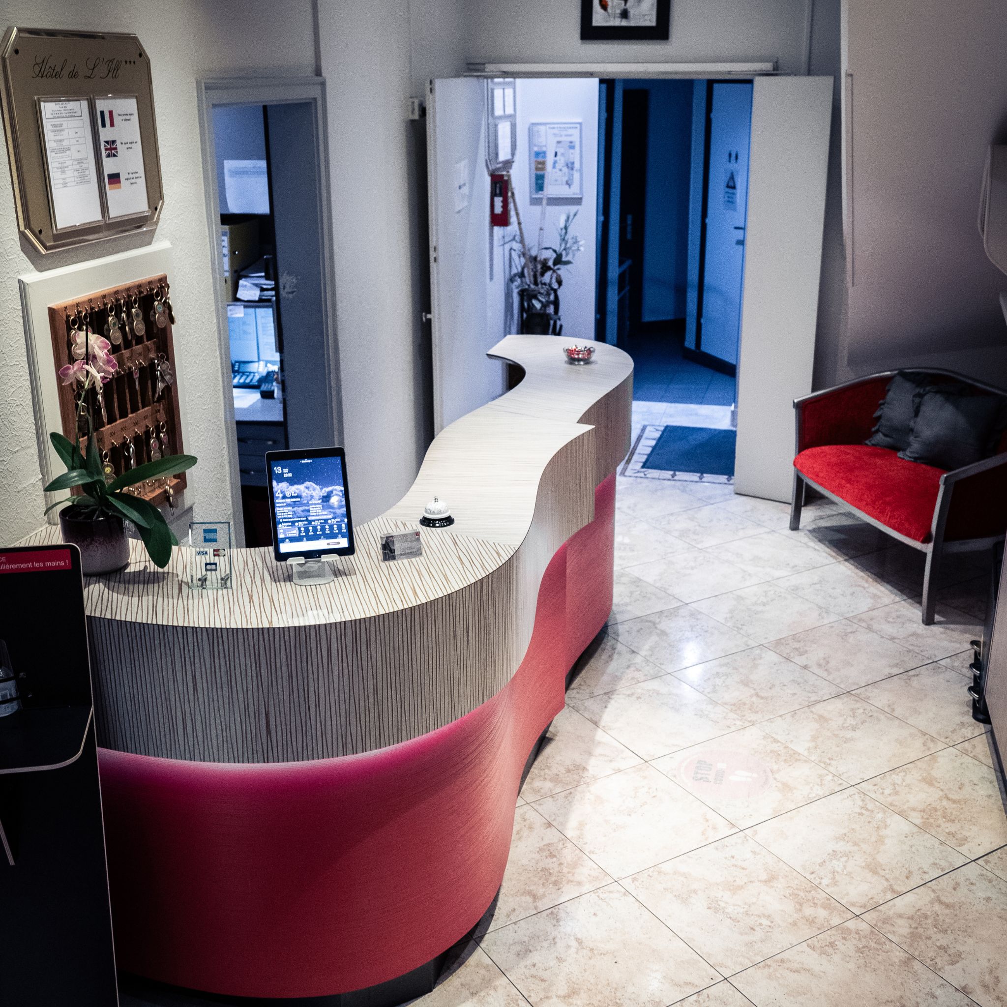 Lobby at Hotel De L ill, STRASBOURG