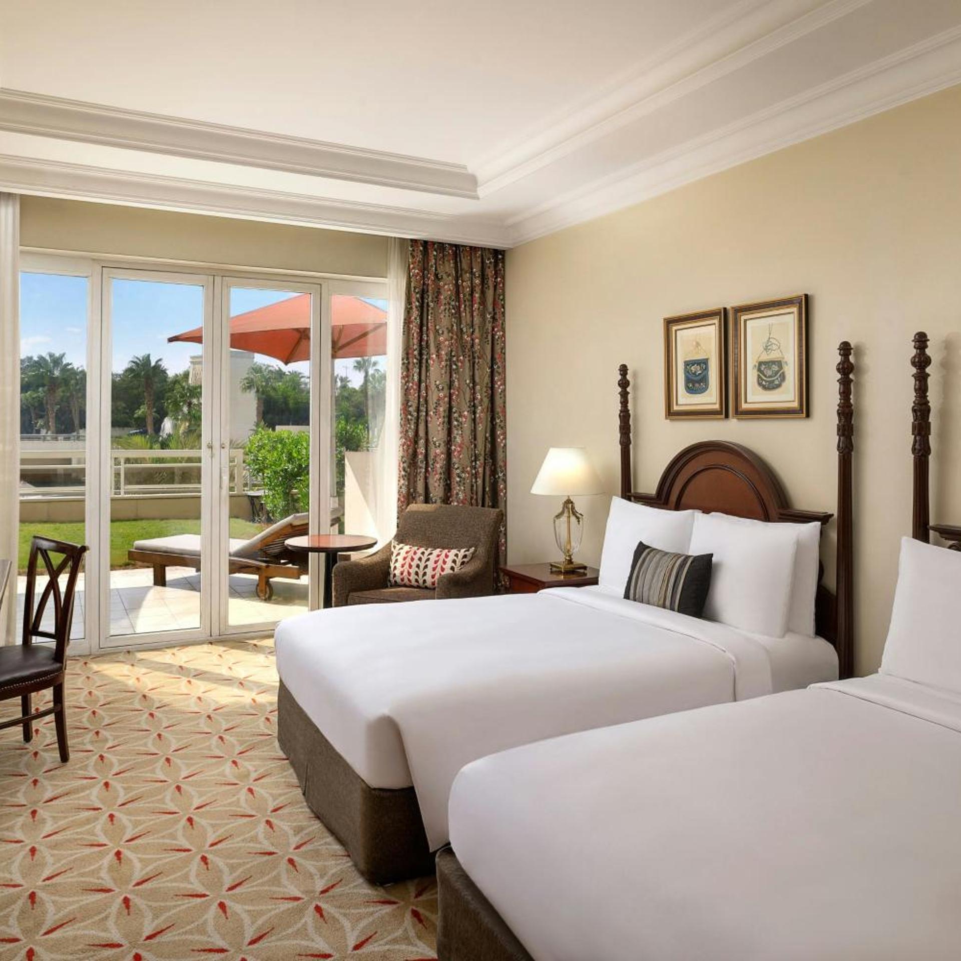 Guest Room, Deluxe, 2 Beds, Garden Access
