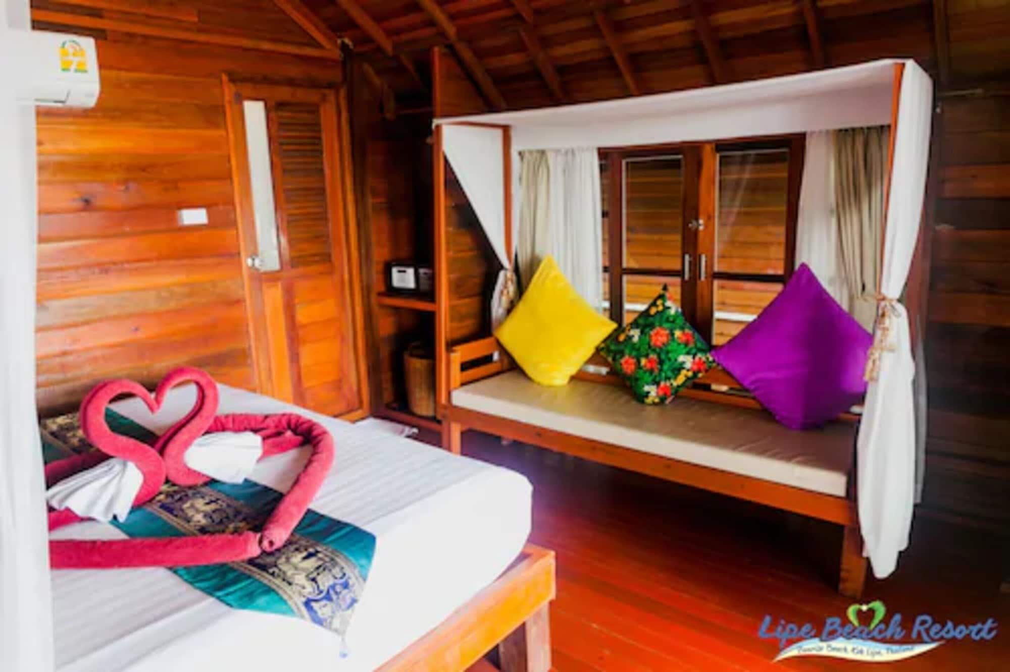 Wooden, Bungalow, Double Bed, Beach Front