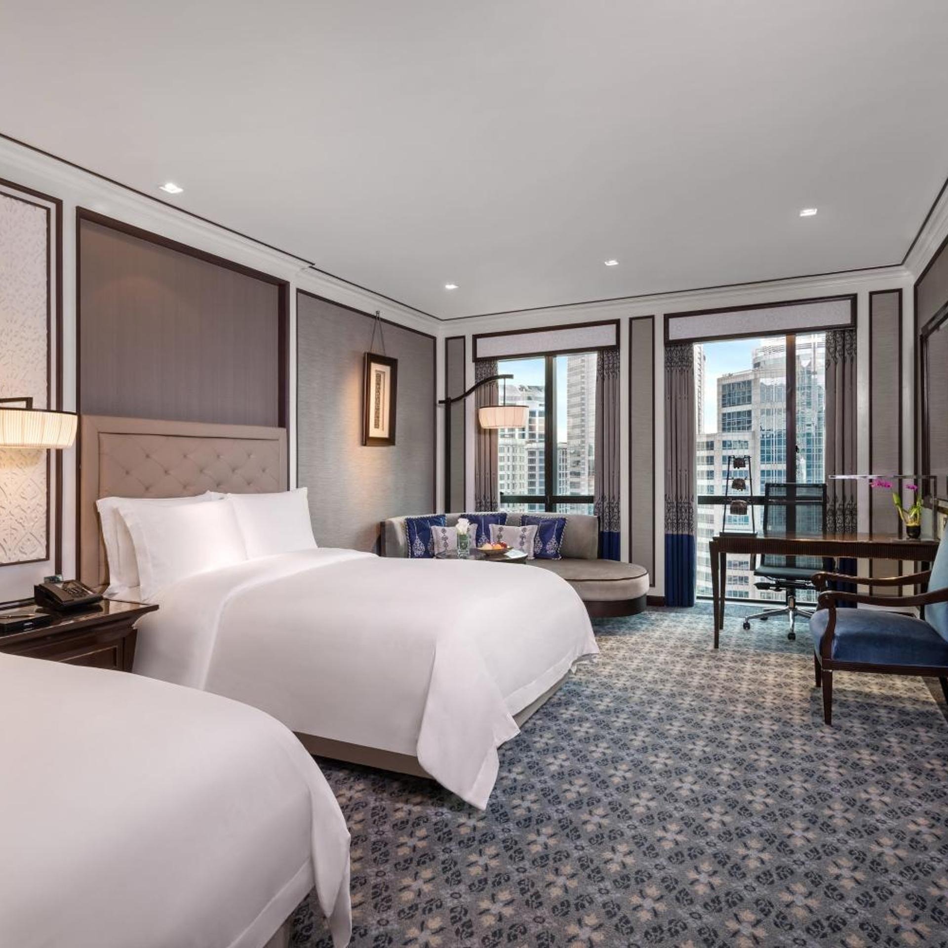 Royal, 2 Double Beds, City View