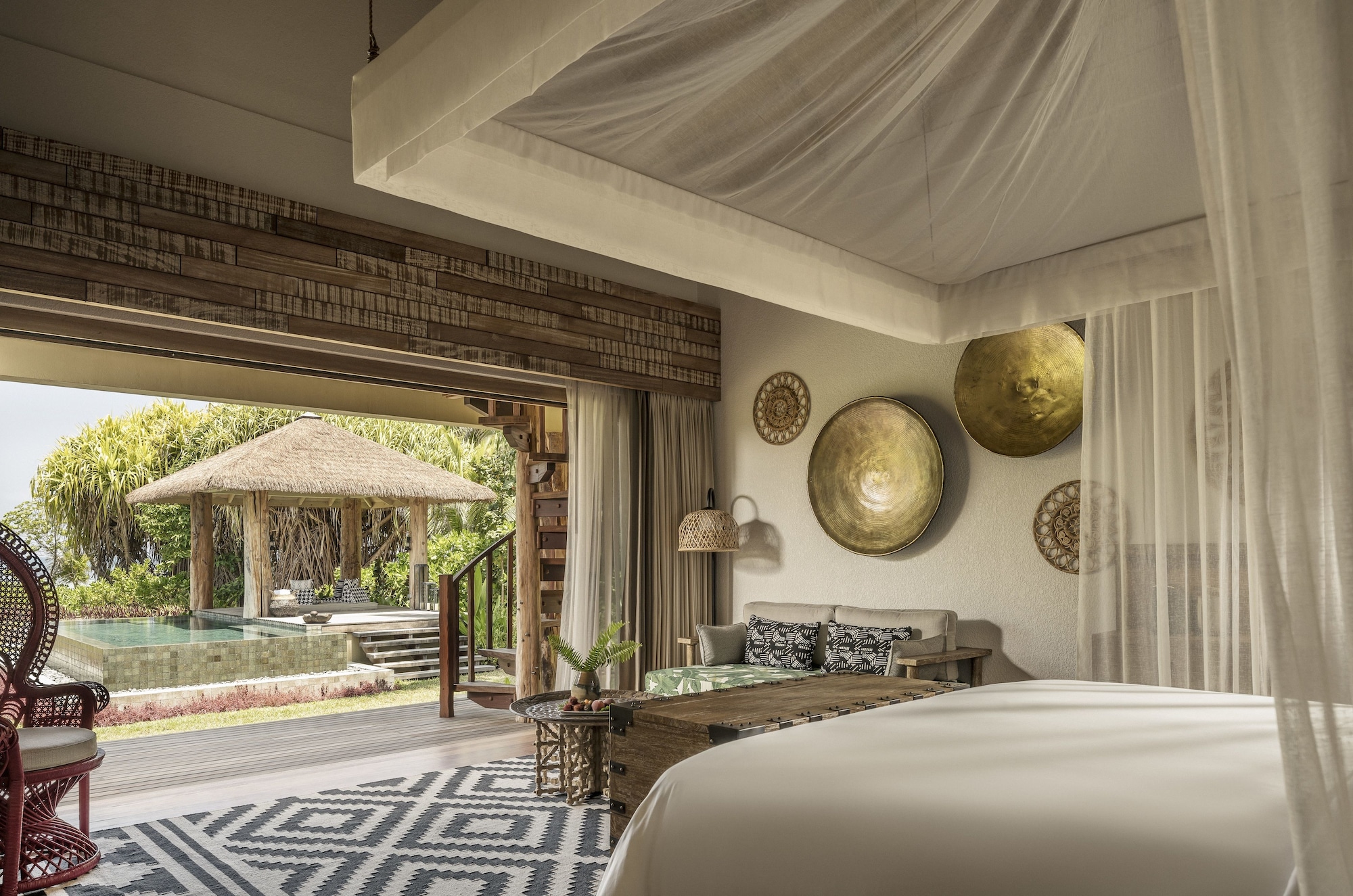 Beach, Sunset, Villa, King Bed