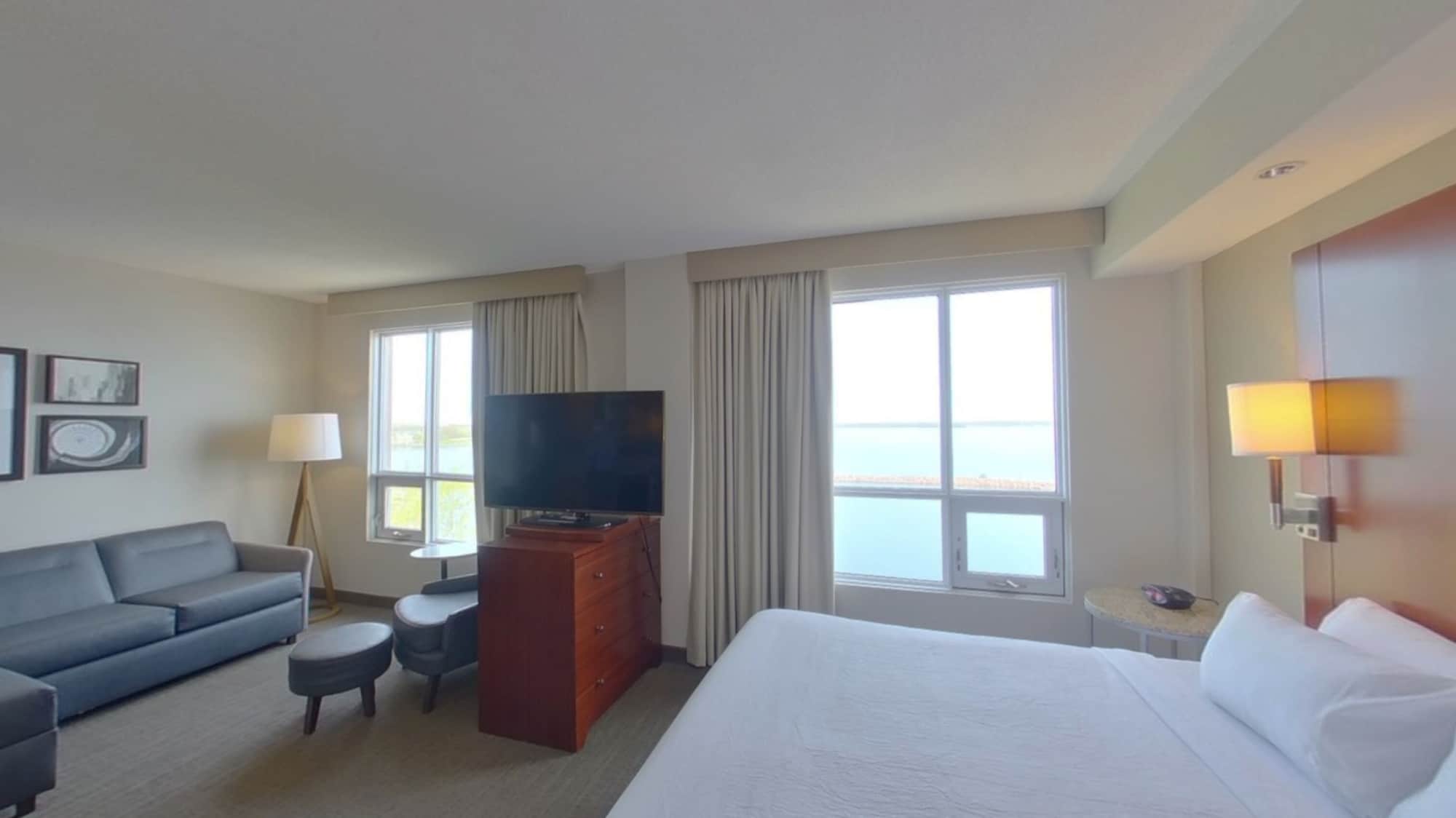 Studio, King Bed, Lake View, Sofa