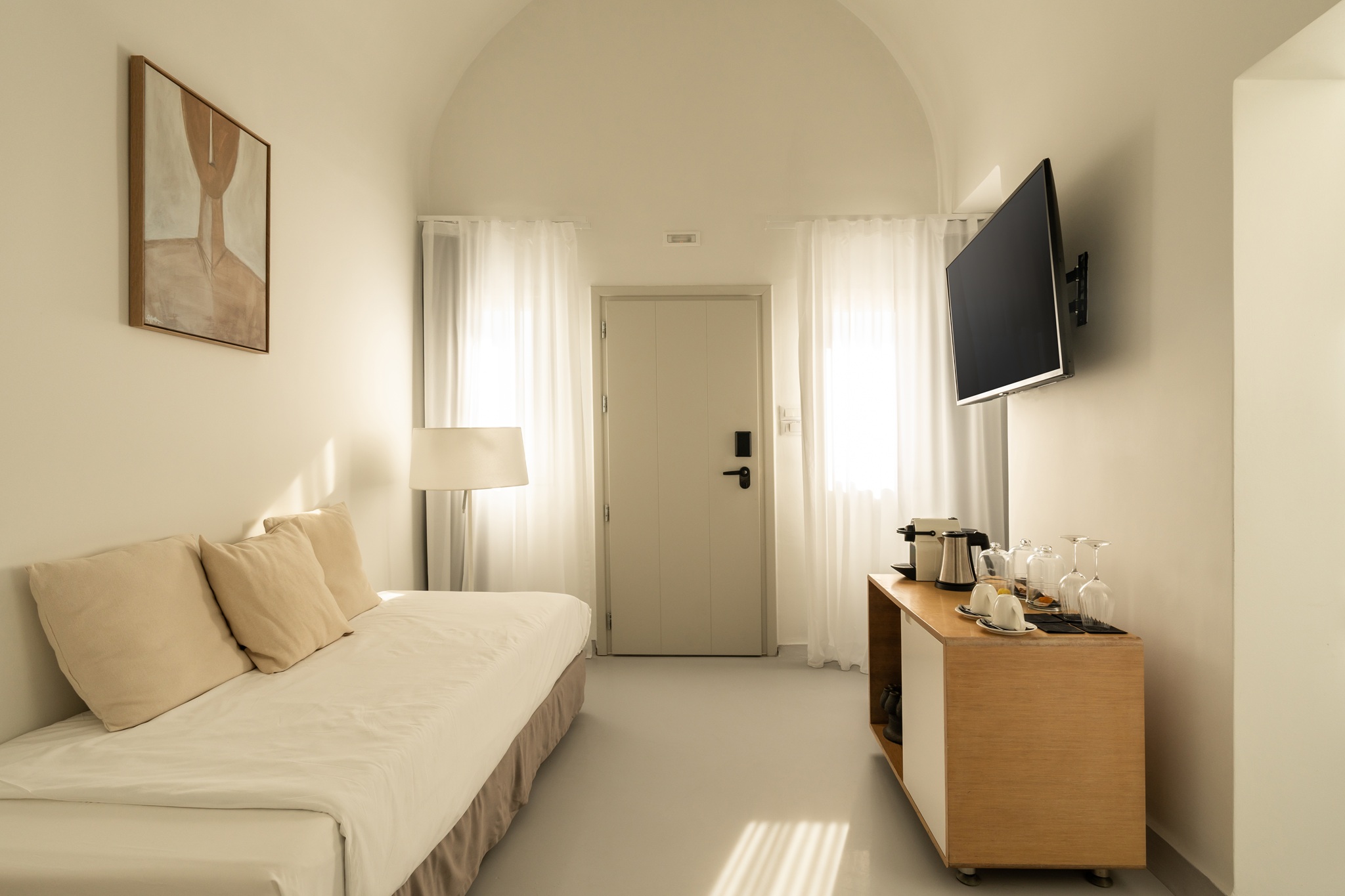 Deluxe, Double Bed, Caldera View