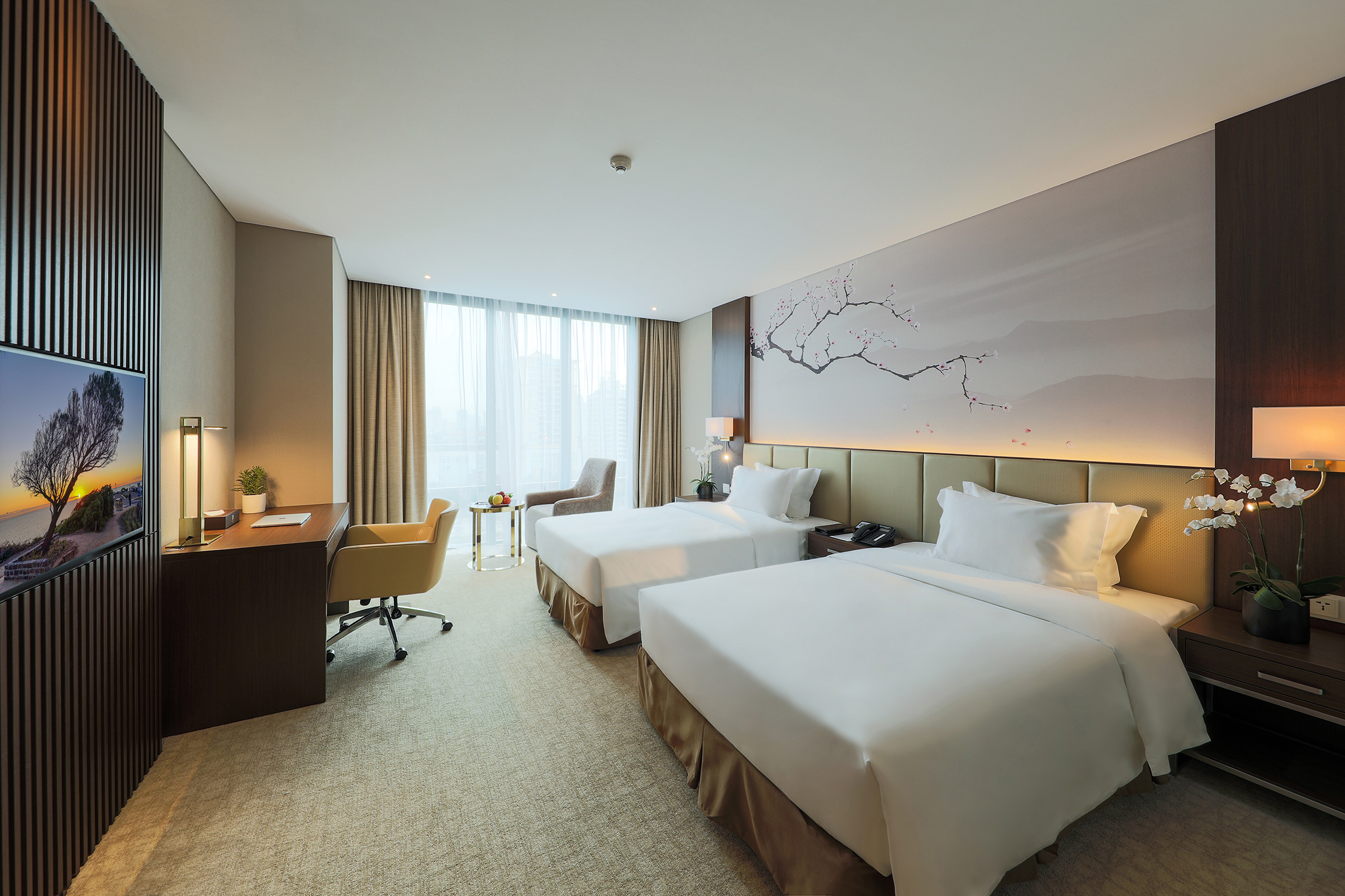 غرفة ديلوكس بسرير مزدوج أو سريرين منفصلين، Grand Vista Hanoi 2/6