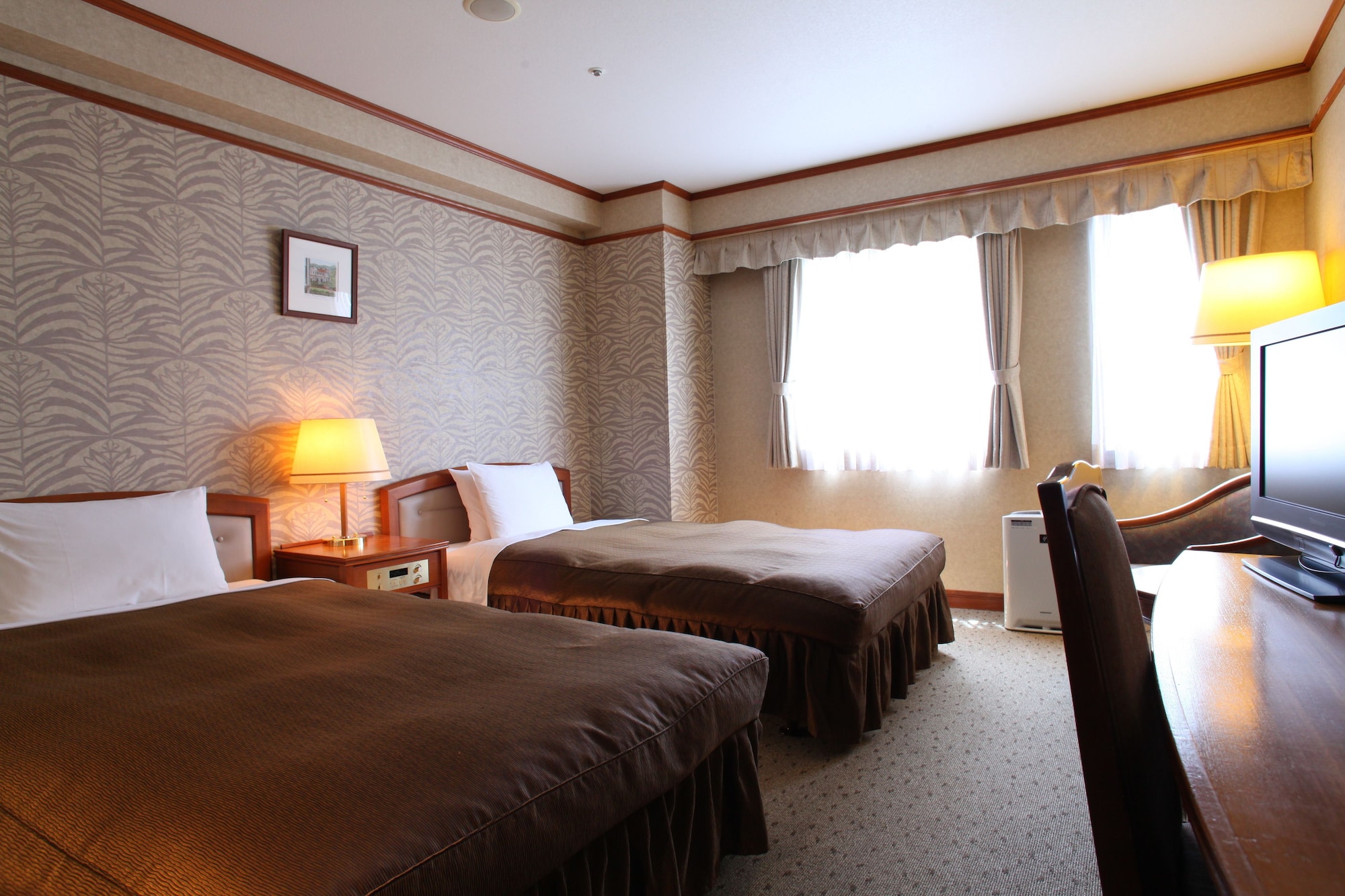 Semi Room, 2 Semi Double Beds, City View, South Side