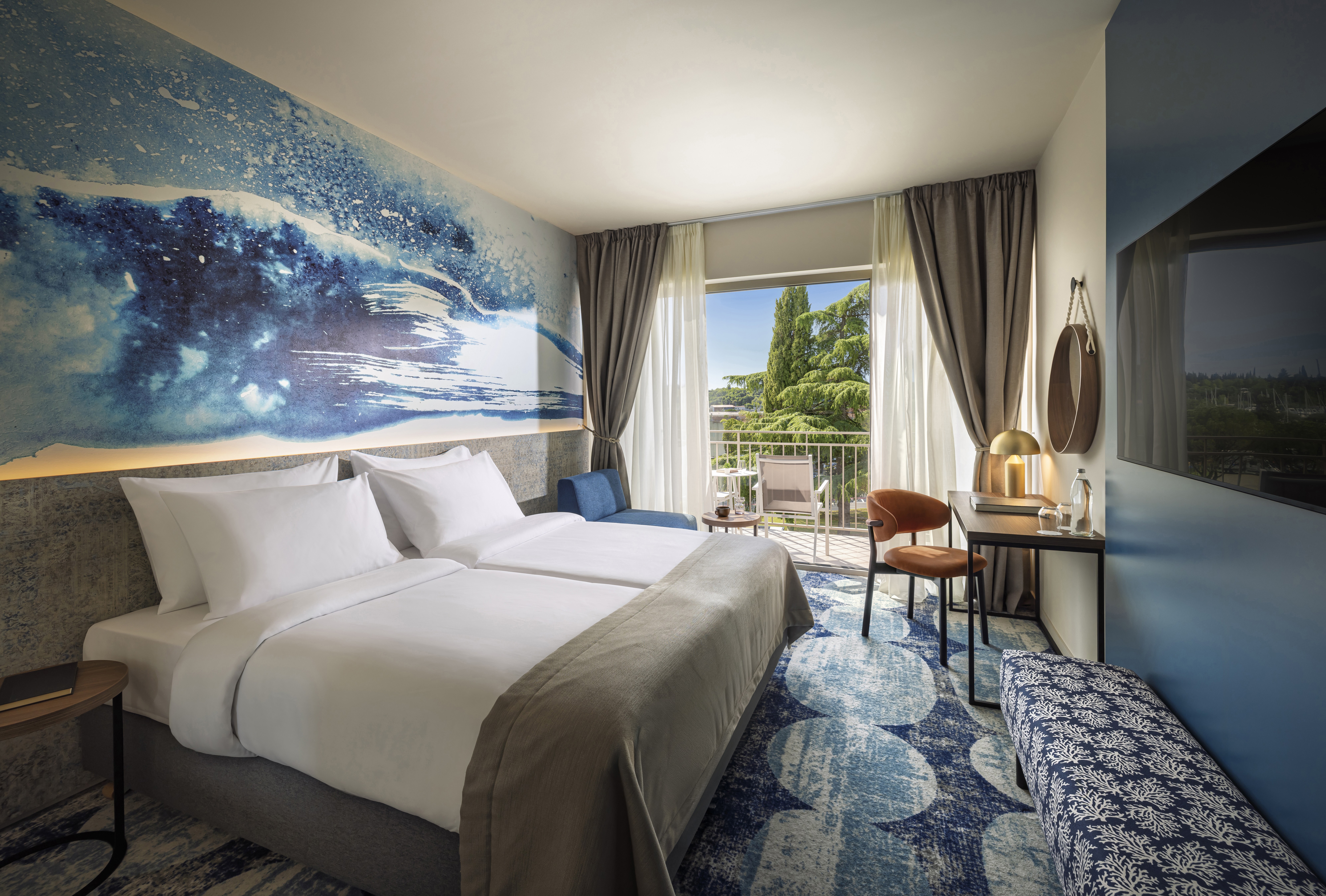 Standard, Twin Beds, with Extra Bed, Sea Side, Balcony