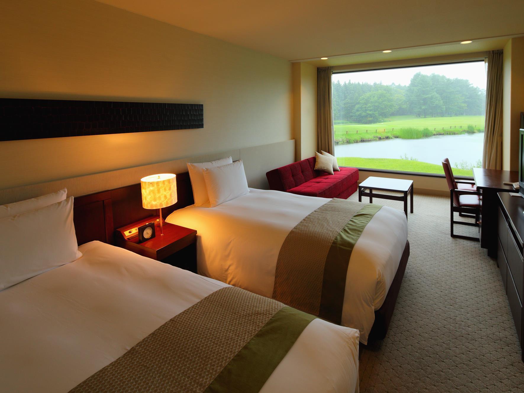 Semi Room, Garden, 2 Semi Double Beds